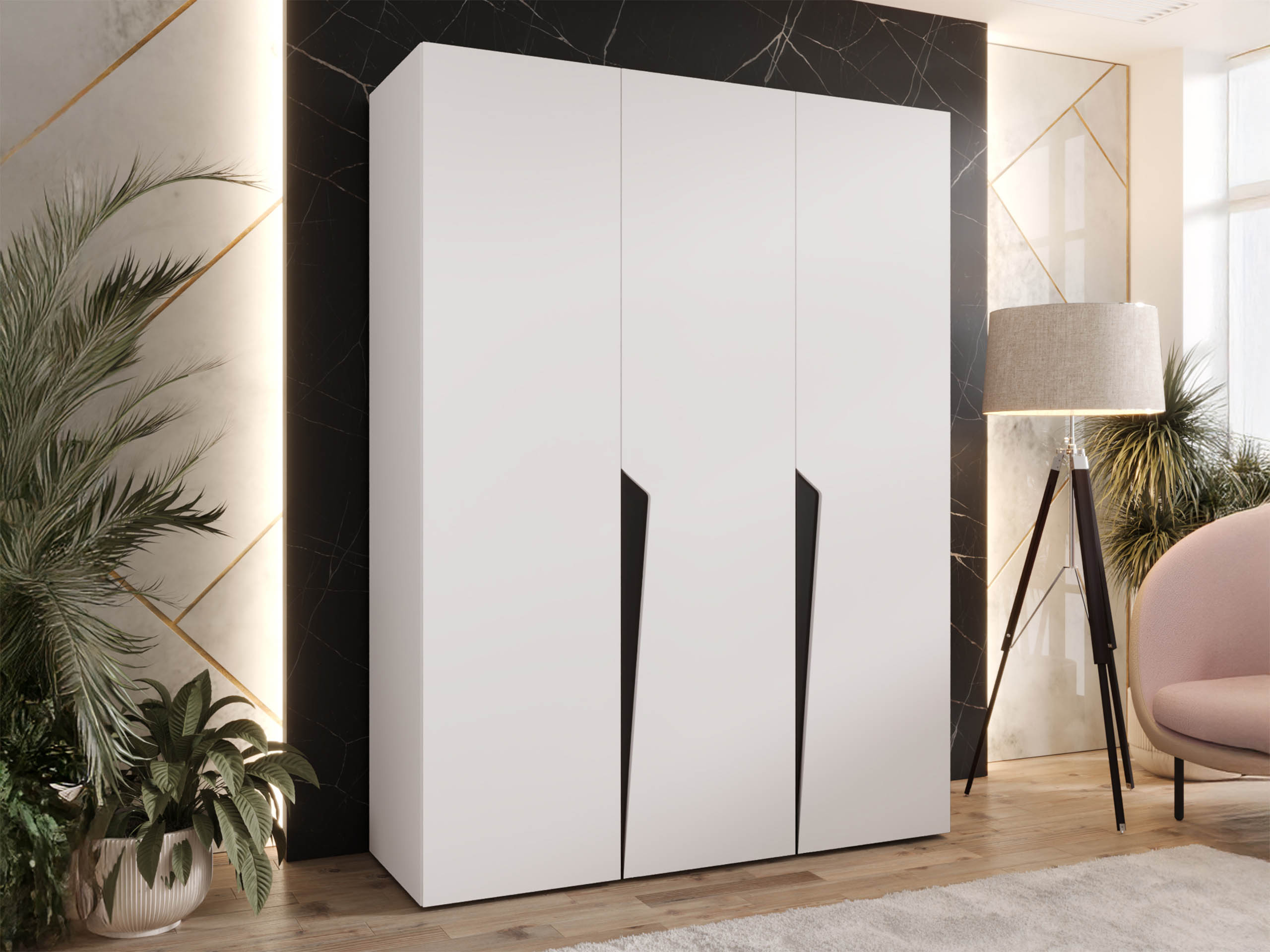 Riidekapp Hartford 604 (Valge)