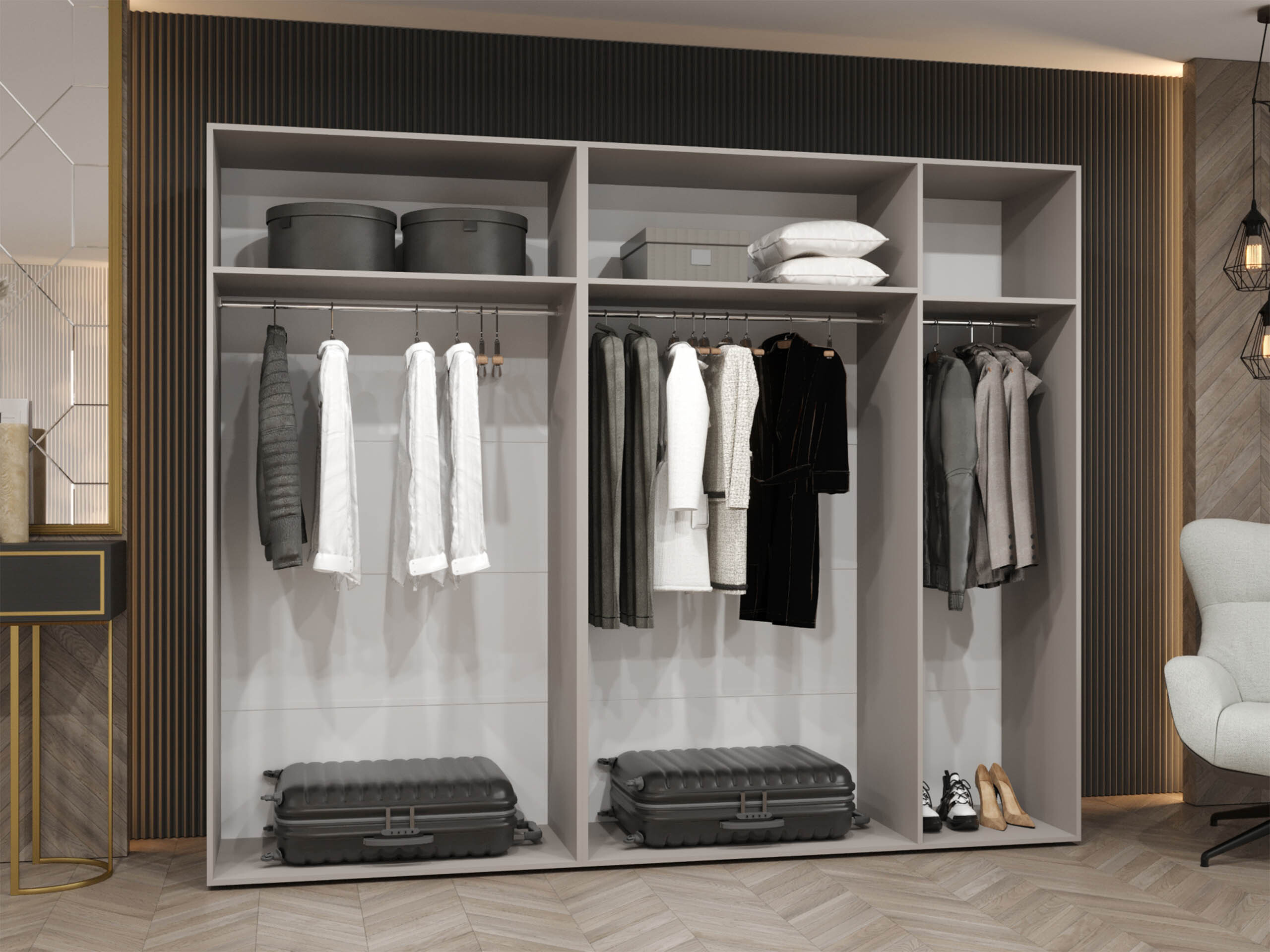 Riidekapp Hartford 606 (Must)