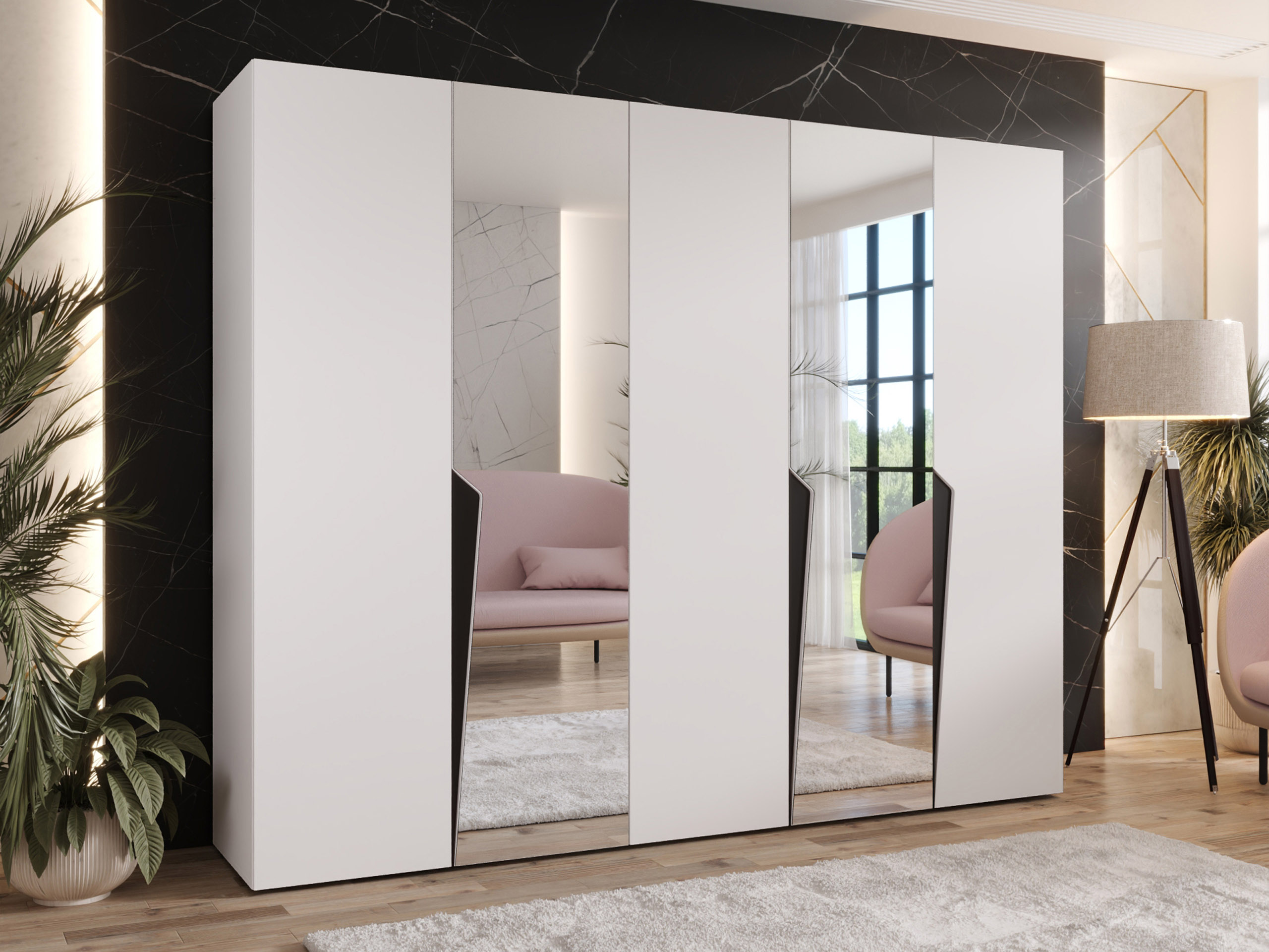 Riidekapp Hartford 611 (Valge)