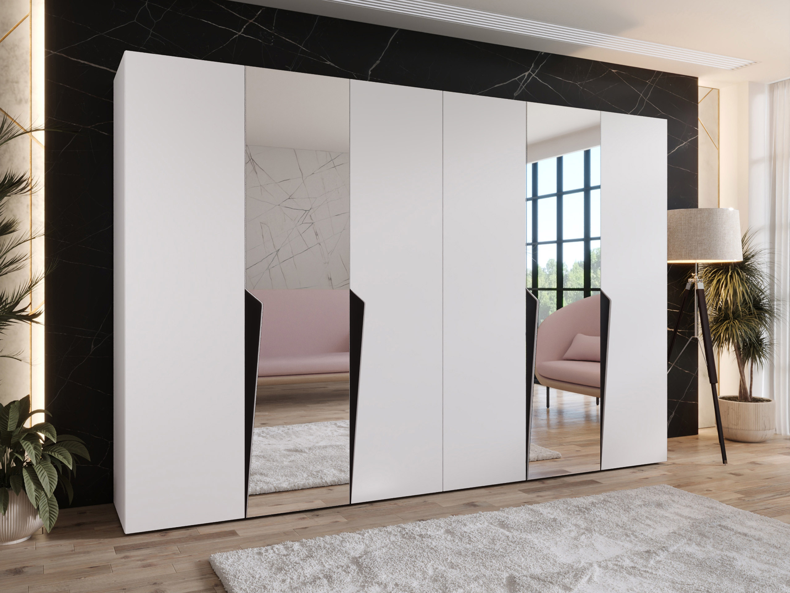 Riidekapp Hartford 612 (Valge)