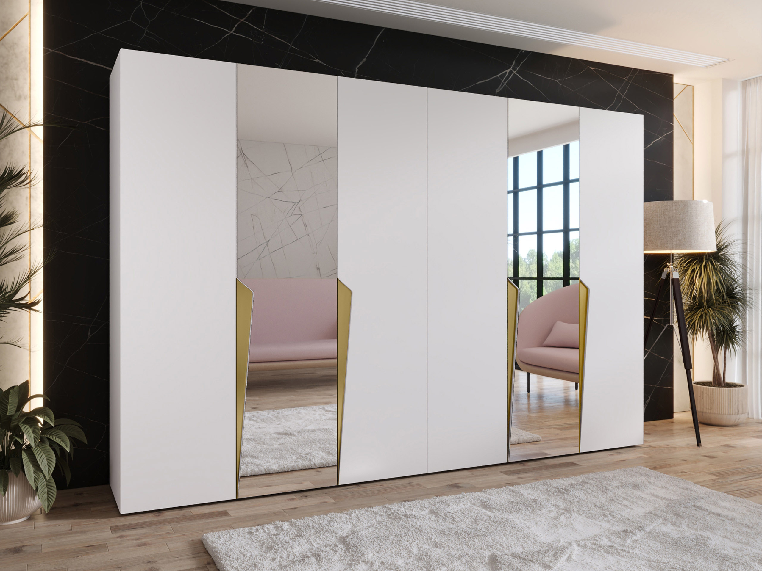 Riidekapp Hartford 612 (Valge)