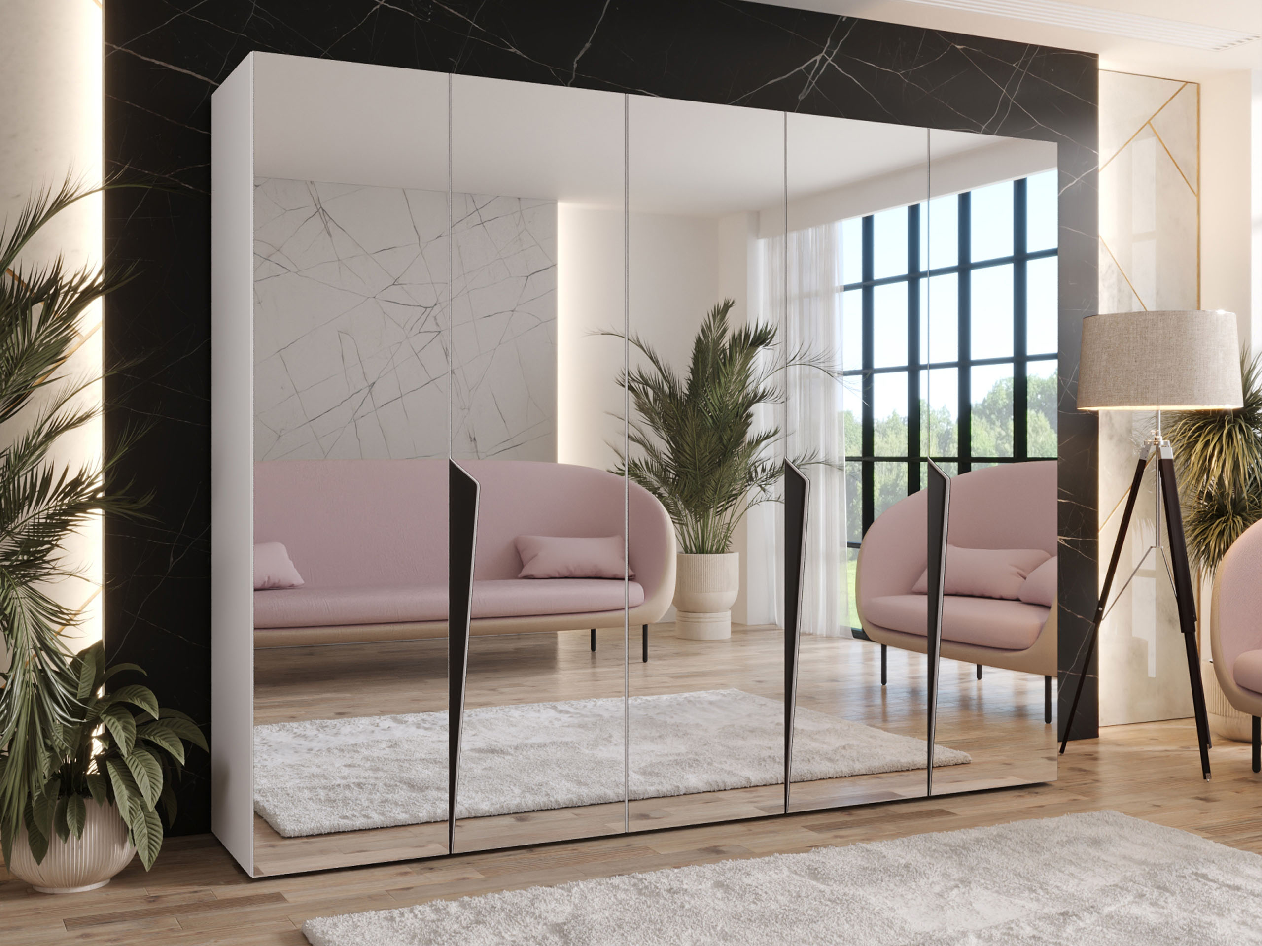 Riidekapp Hartford 616 (Valge)