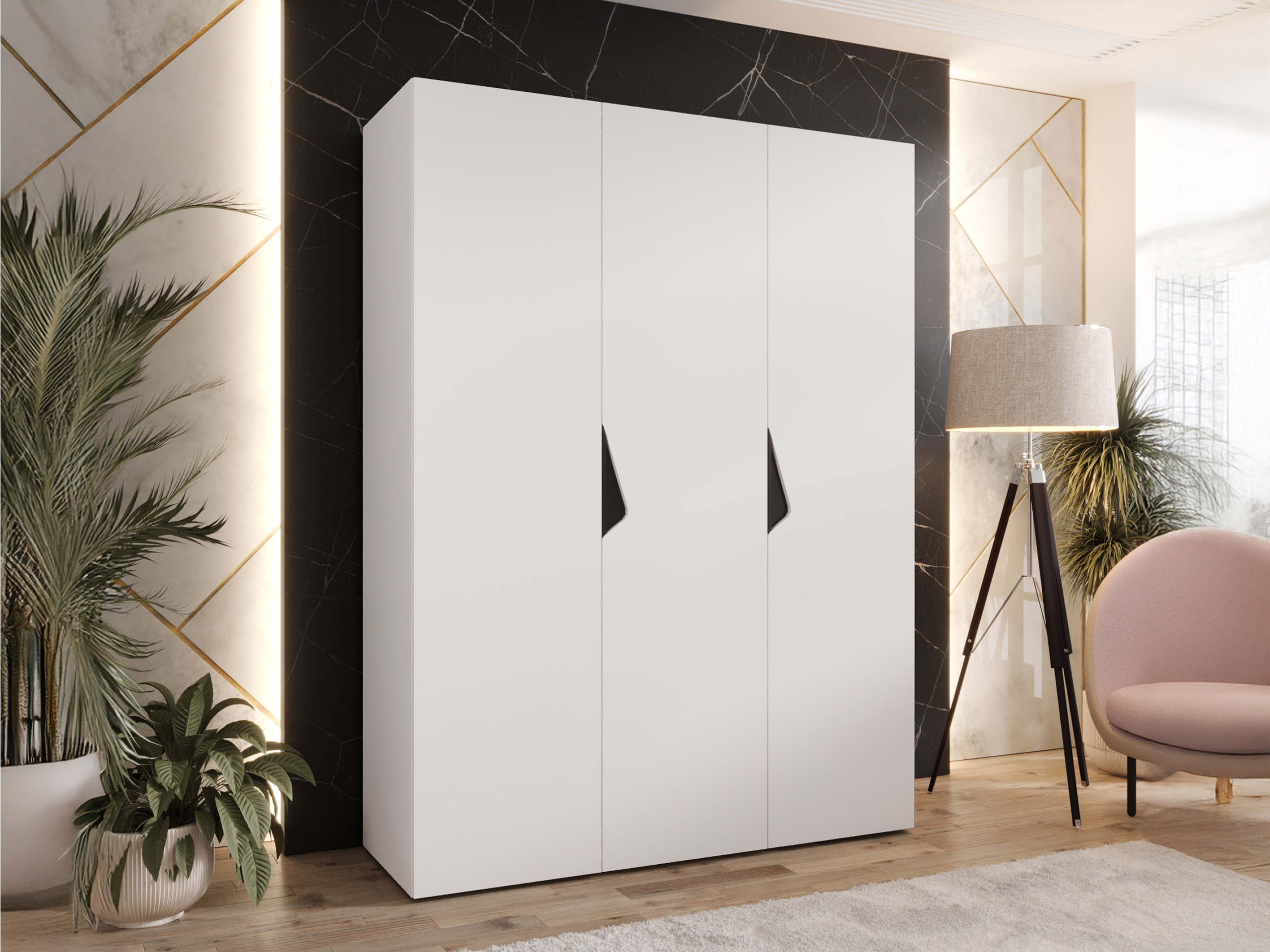 Riidekapp Hartford 619 (Valge)