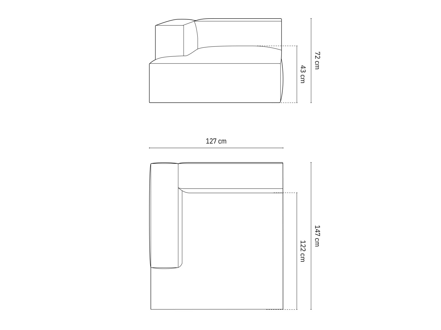 Modulaarne istumisnurk Sonsore 104 (Liberty 13)
