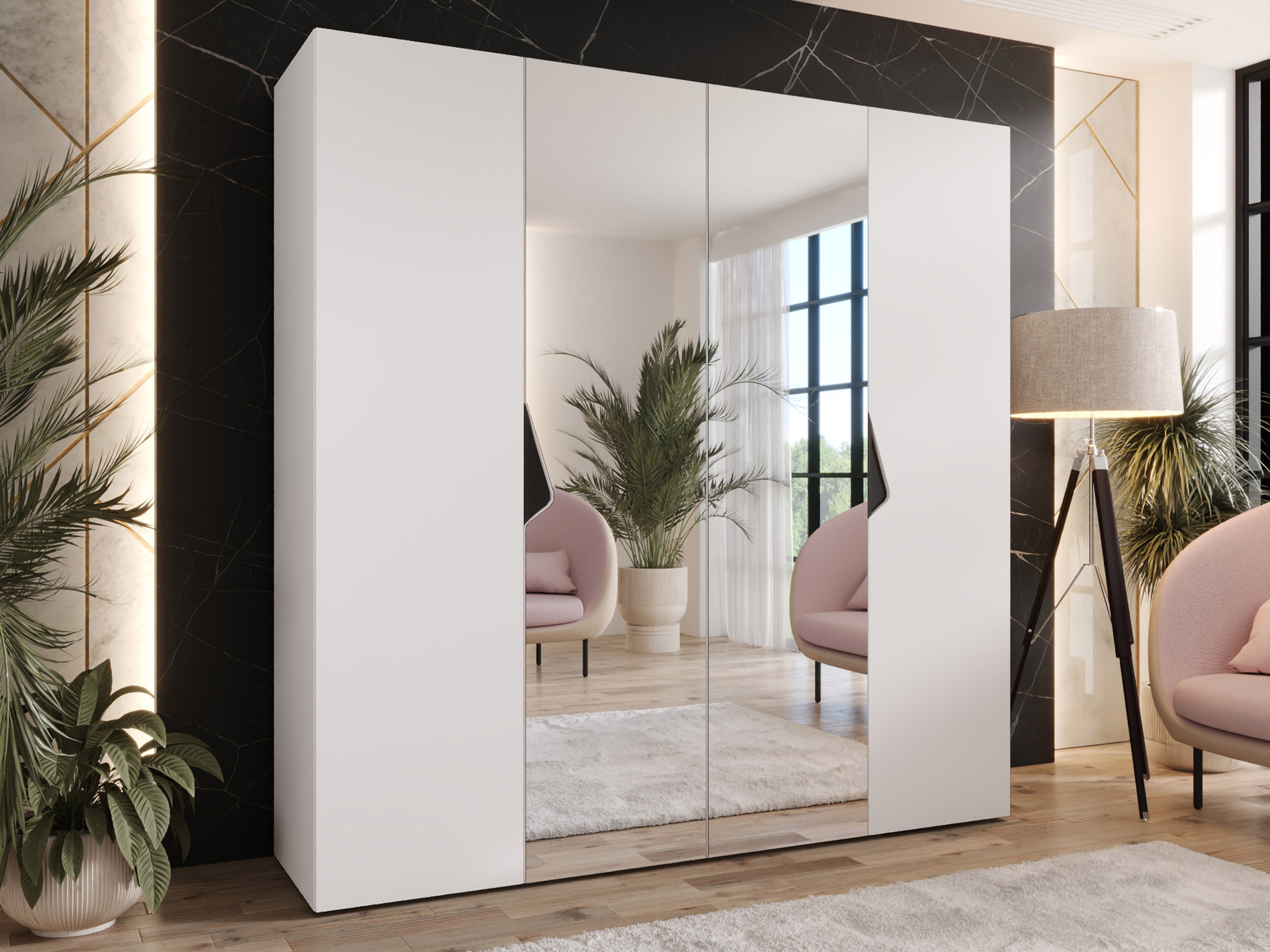 Riidekapp Hartford 625 (Valge)