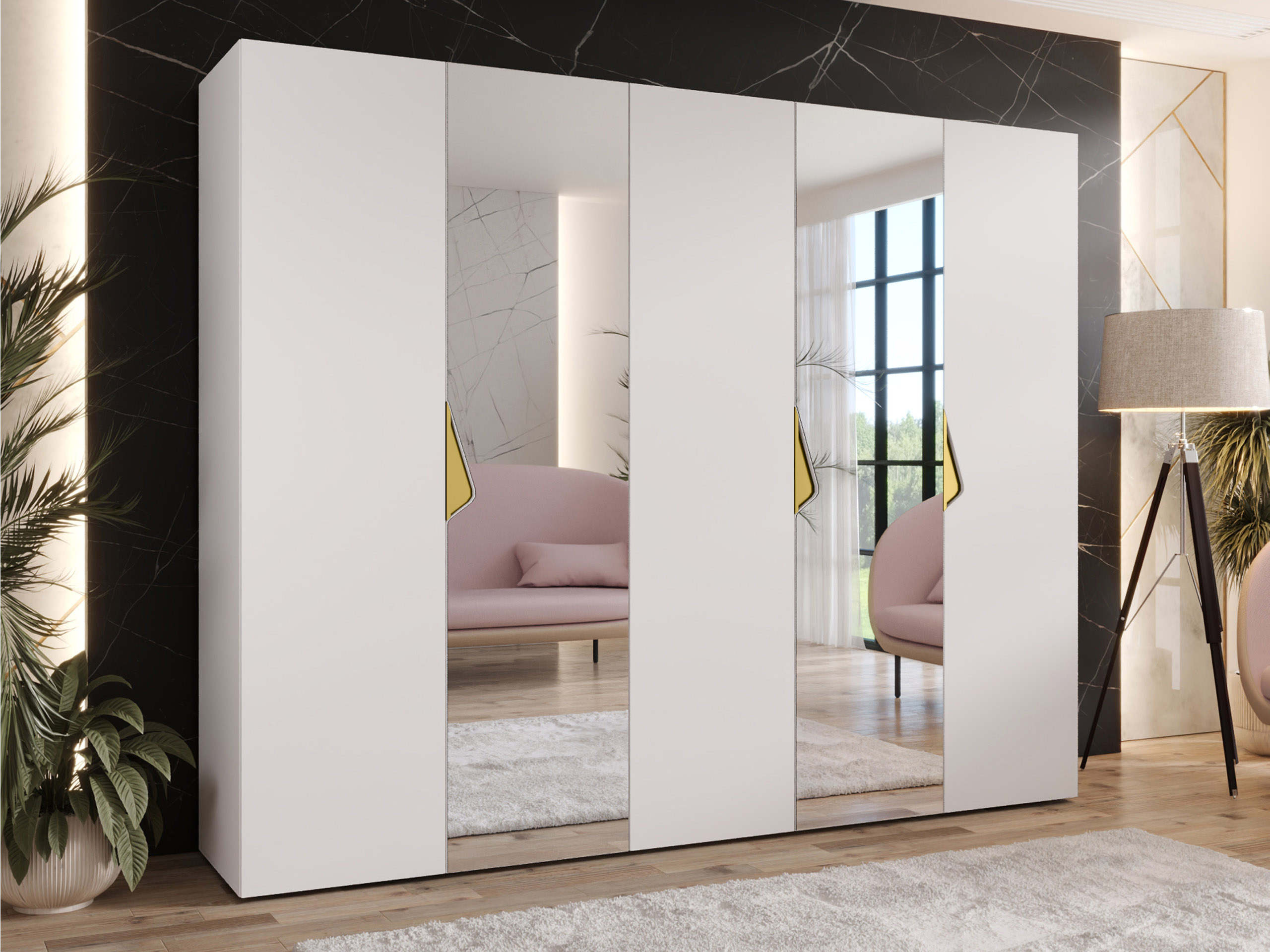 Riidekapp Hartford 626 (Valge)