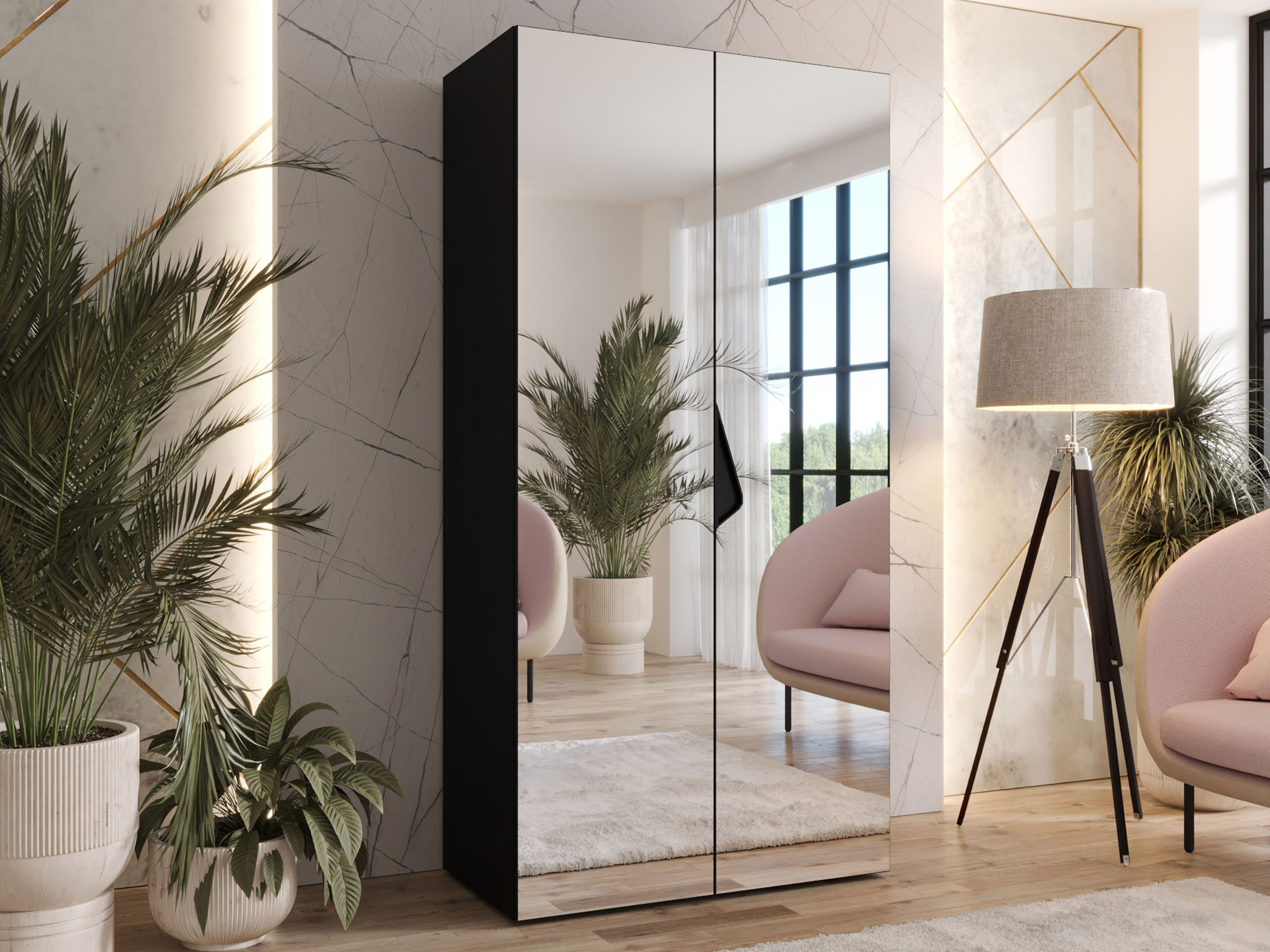 Riidekapp Hartford 628 (Must)