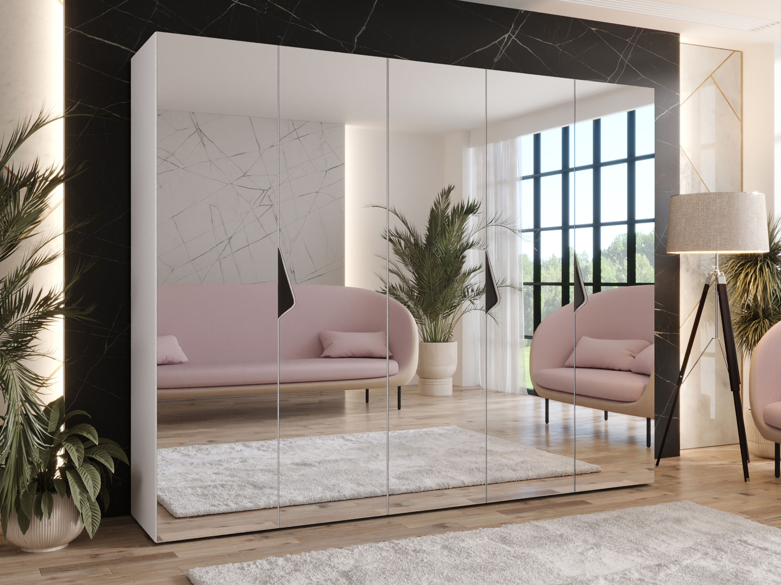 Riidekapp Hartford 631 (Valge)