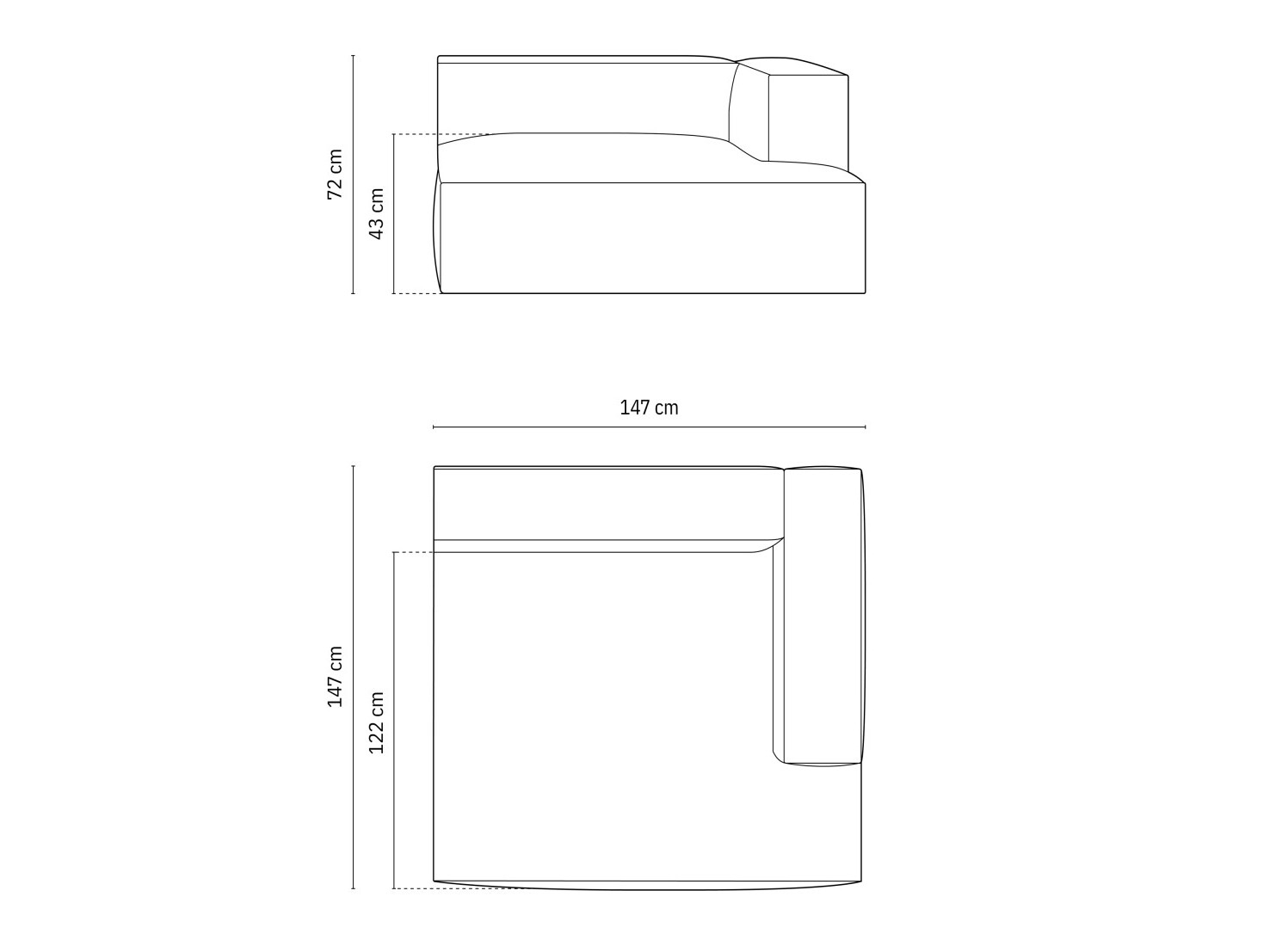 Modulaarne istumisnurk Sonsore 105 (Monet Sand)