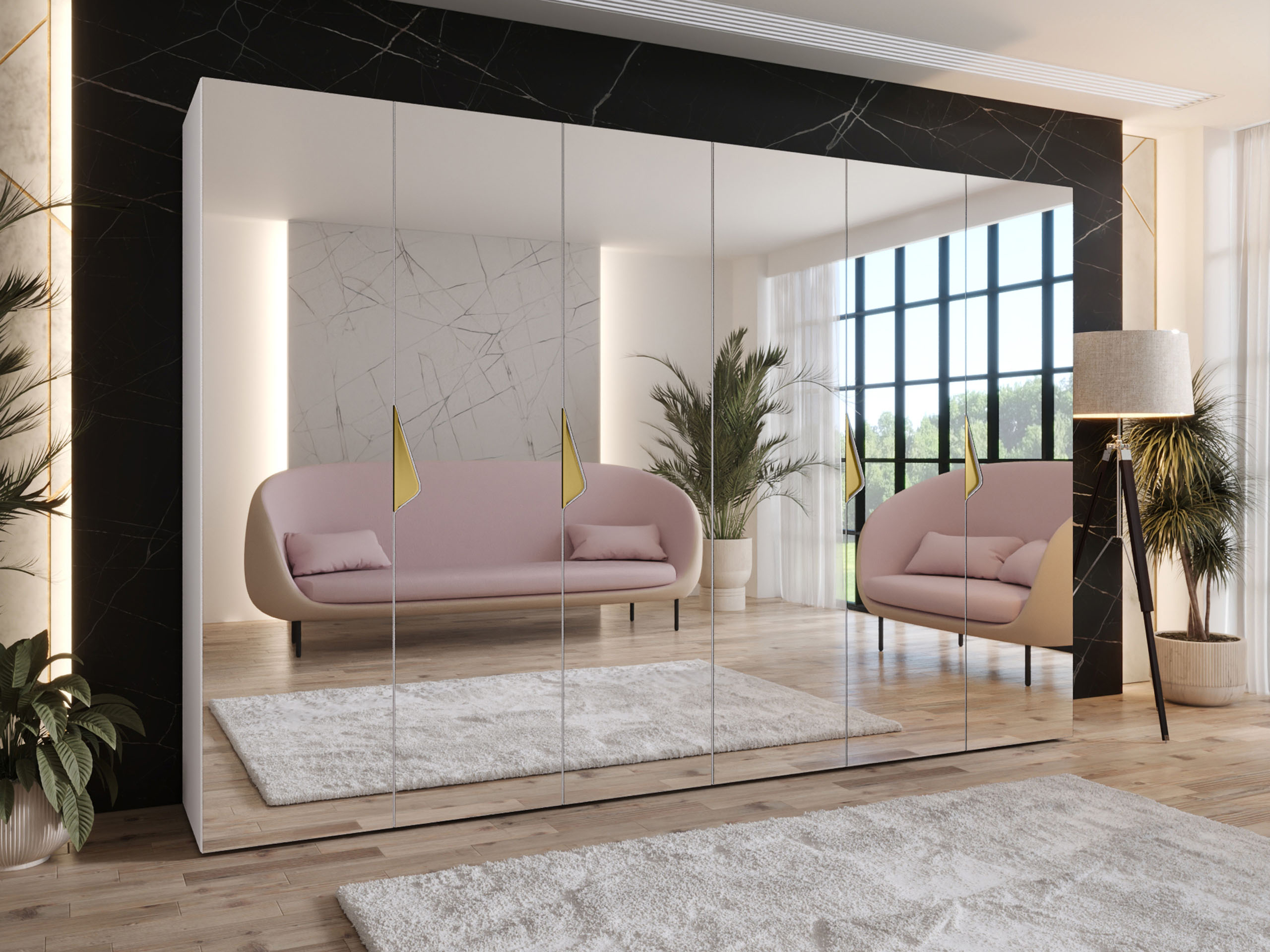 Riidekapp Hartford 632 (Valge)