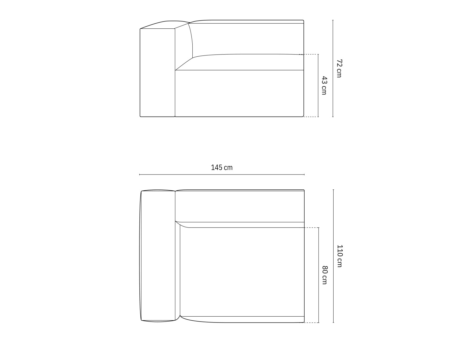 Modulaarne istumisnurk Sonsore 107 (Monet Sand)