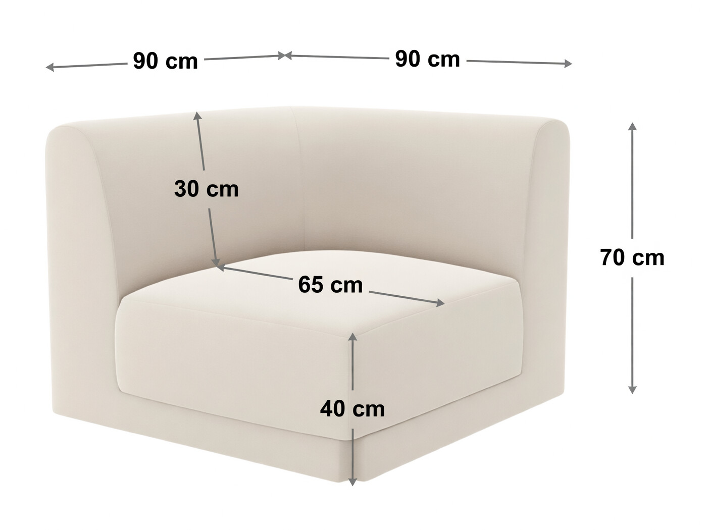 Modulaarne istumisnurk Tivlomi 103 (Bluvel 14)