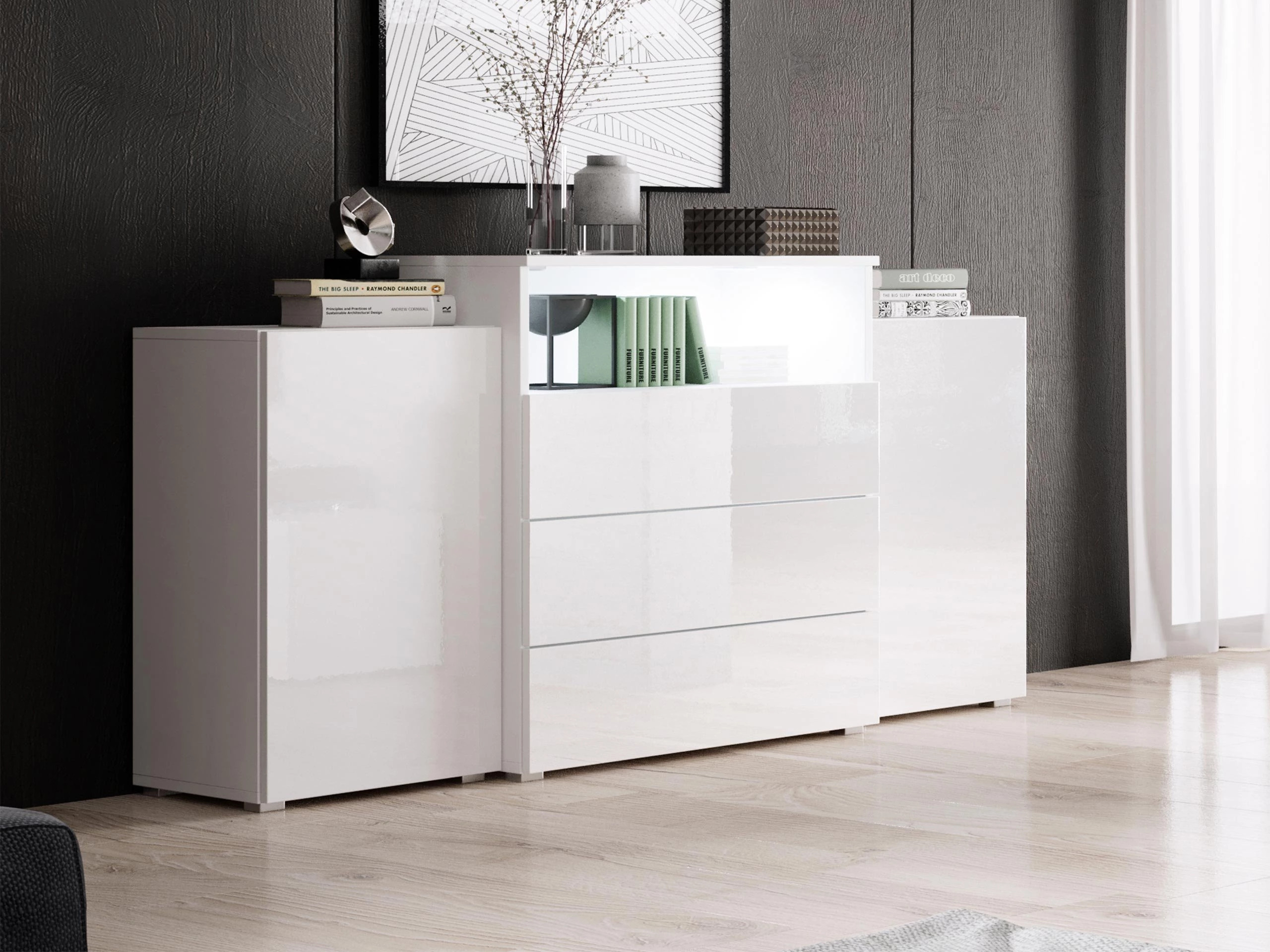 Kummut Sarasota 127 (Valge + Läikiv valge)