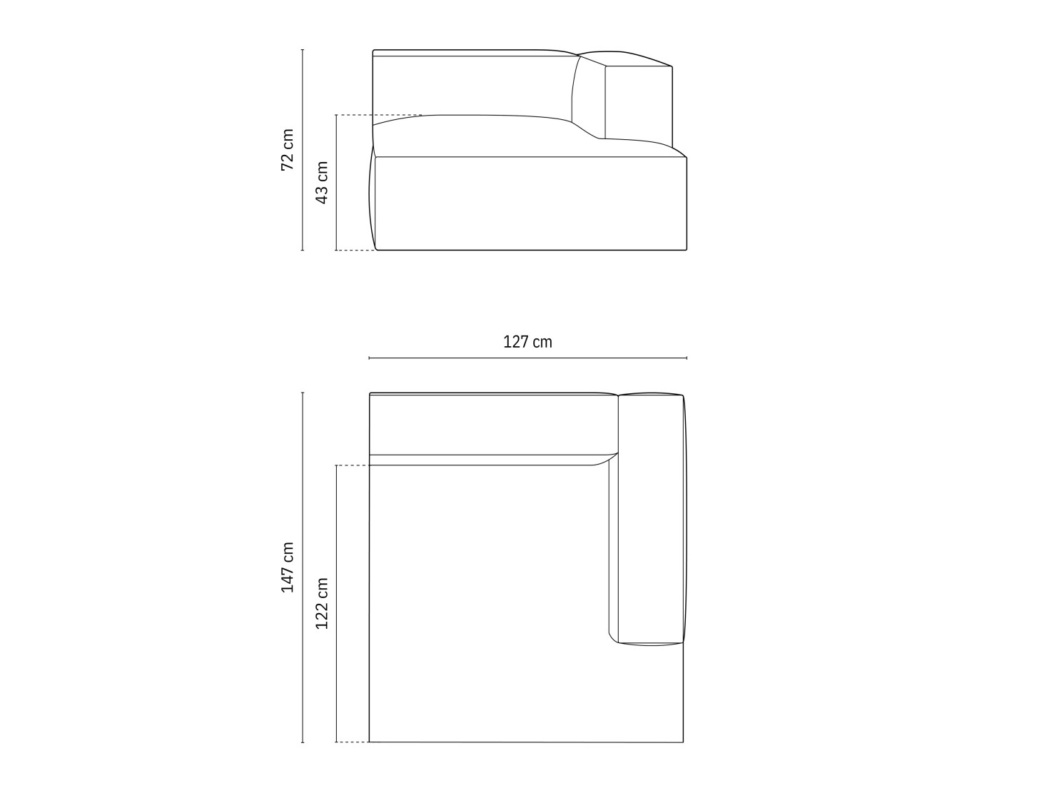 Modulaarne istumisnurk Sonsore 104 (Liberty 05)