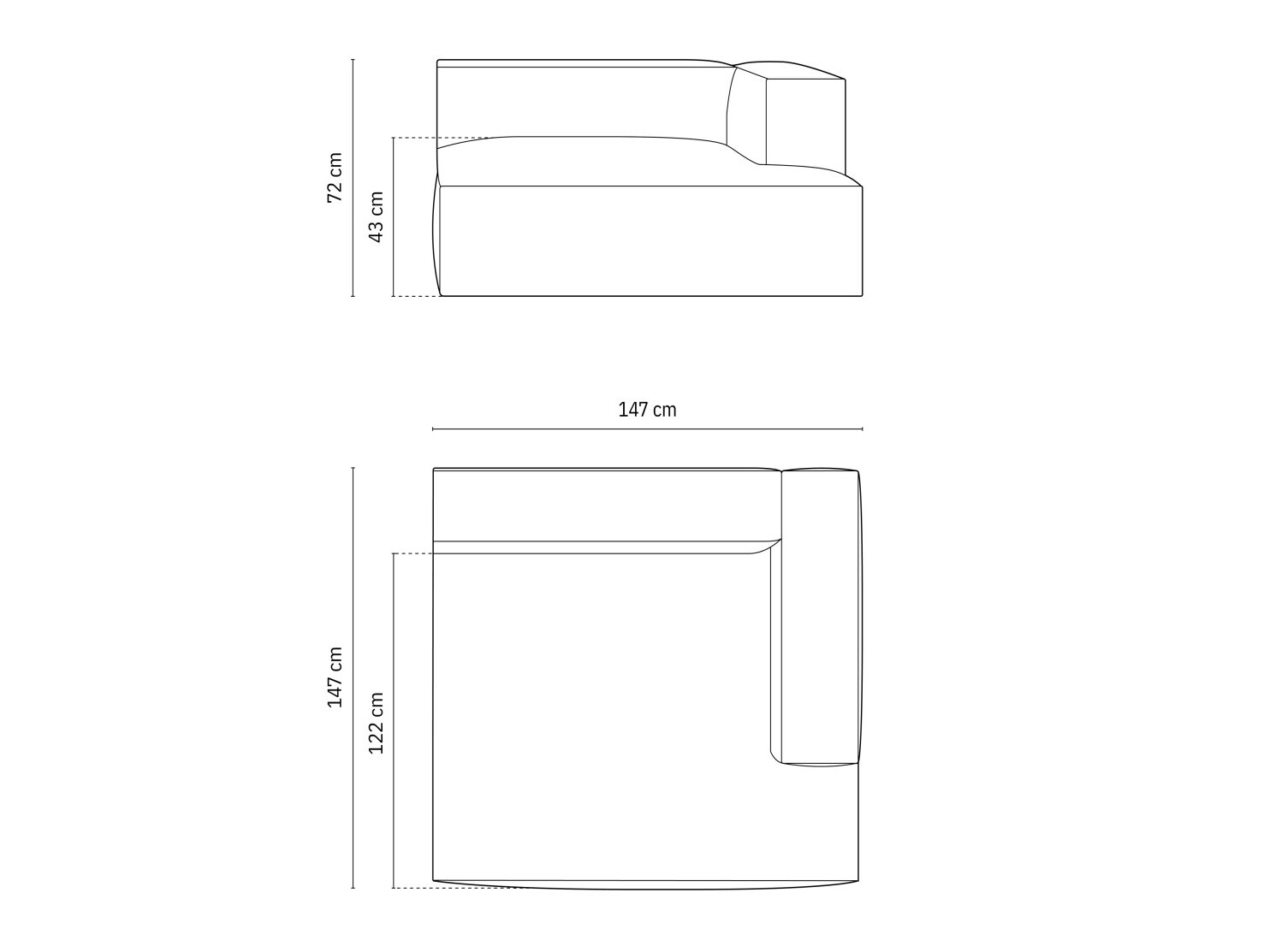 Modulaarne istumisnurk Sonsore 105 (Liberty 05)