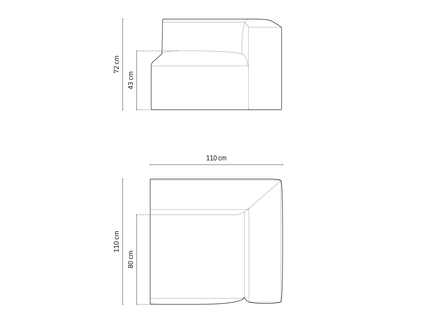 Modulaarne istumisnurk Sonsore 111 (Liberty 05)