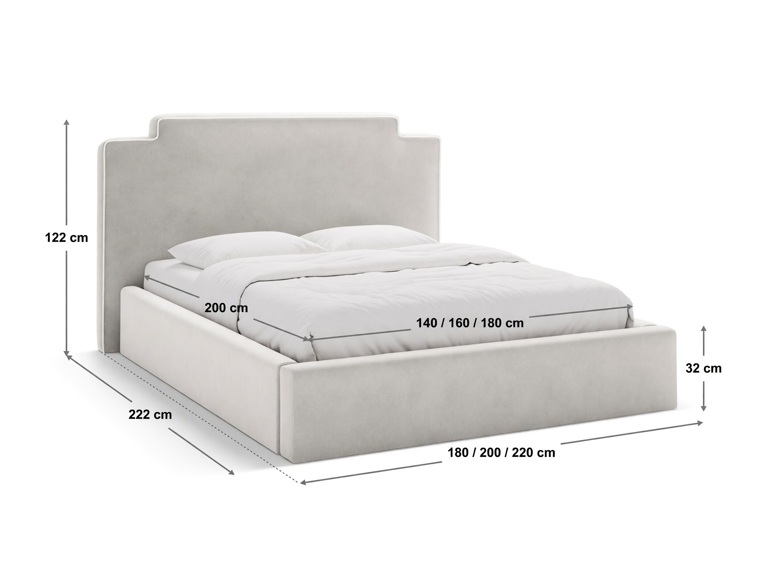 Voodi Beckley 359 (Magic Velvet 2256 + Magic Velvet 2239)