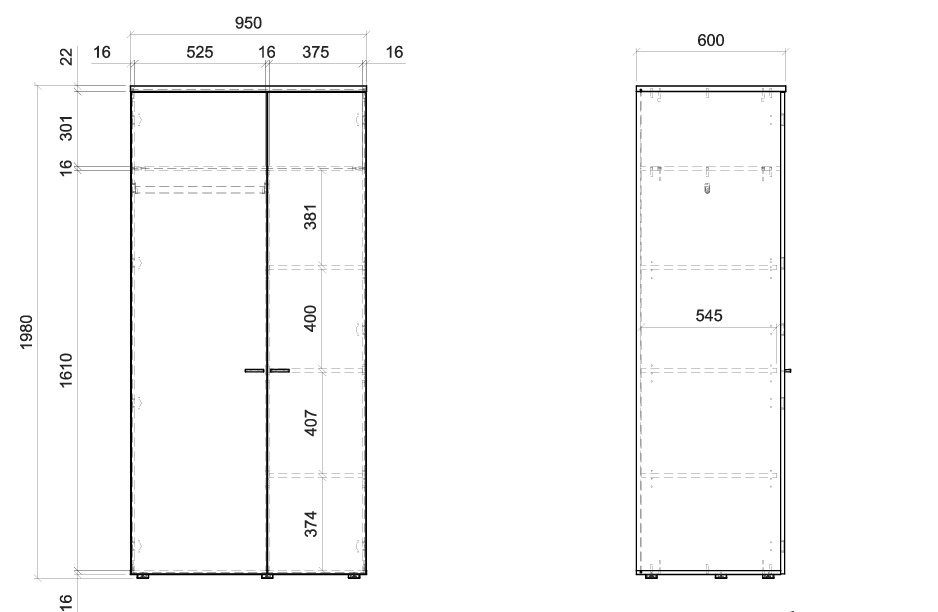 Riidekapp Corelia 114