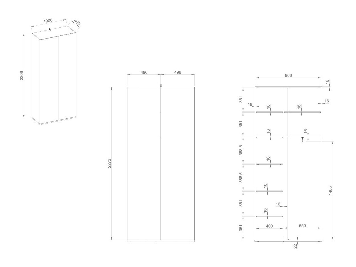 Riidekapp Sermavi 119