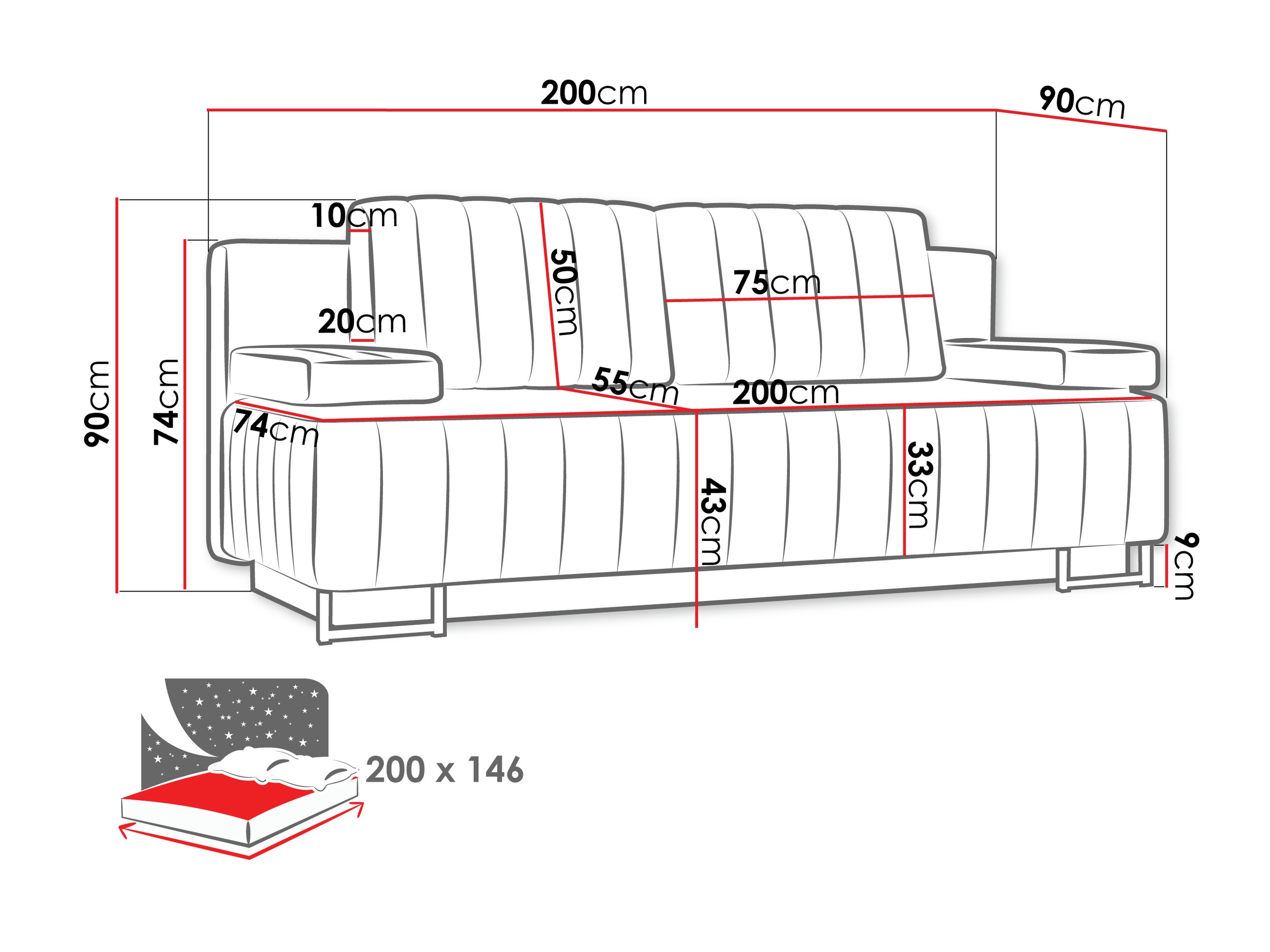 Diivanvoodi Columbus 152 (Lux 05)