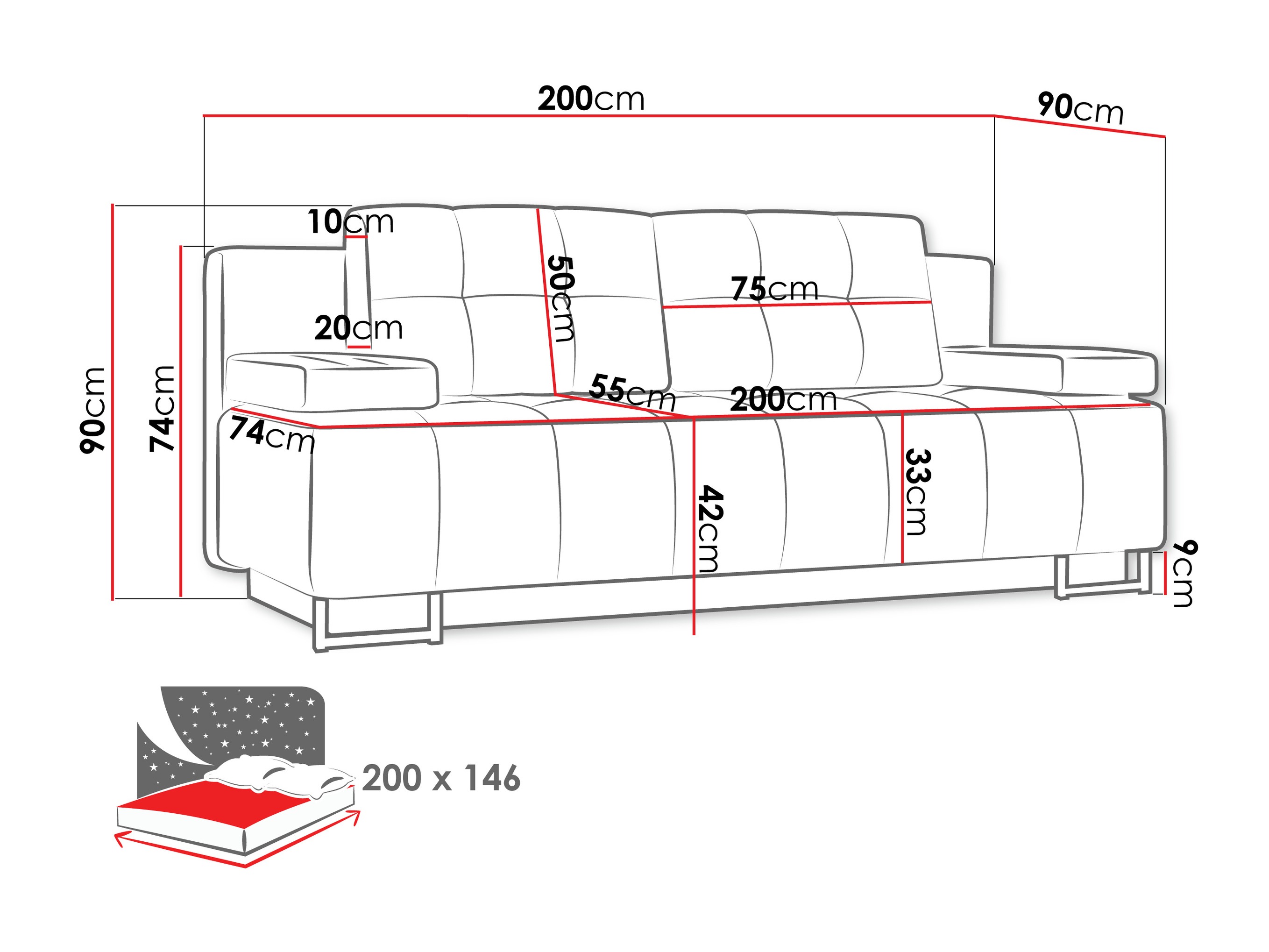 Diivanvoodi Columbus 151 (Lux 05)