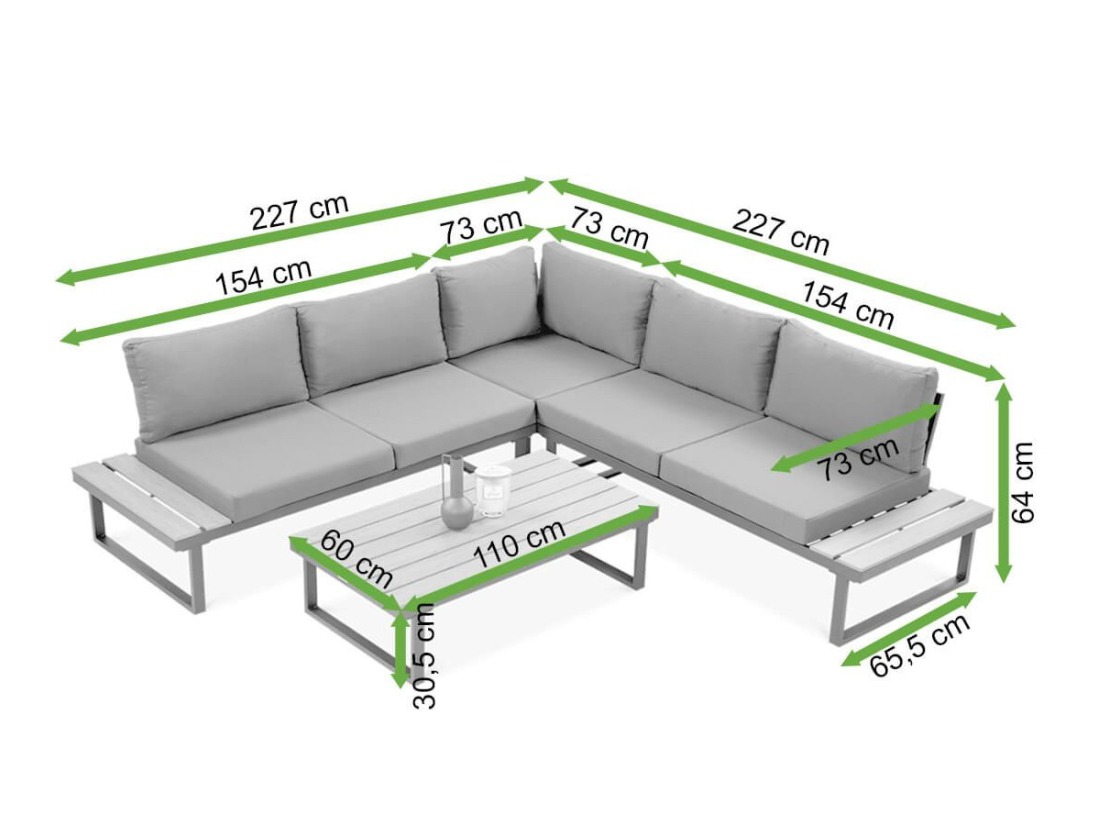 Aiamööblikomplekt Forney 104 (Tumehall)