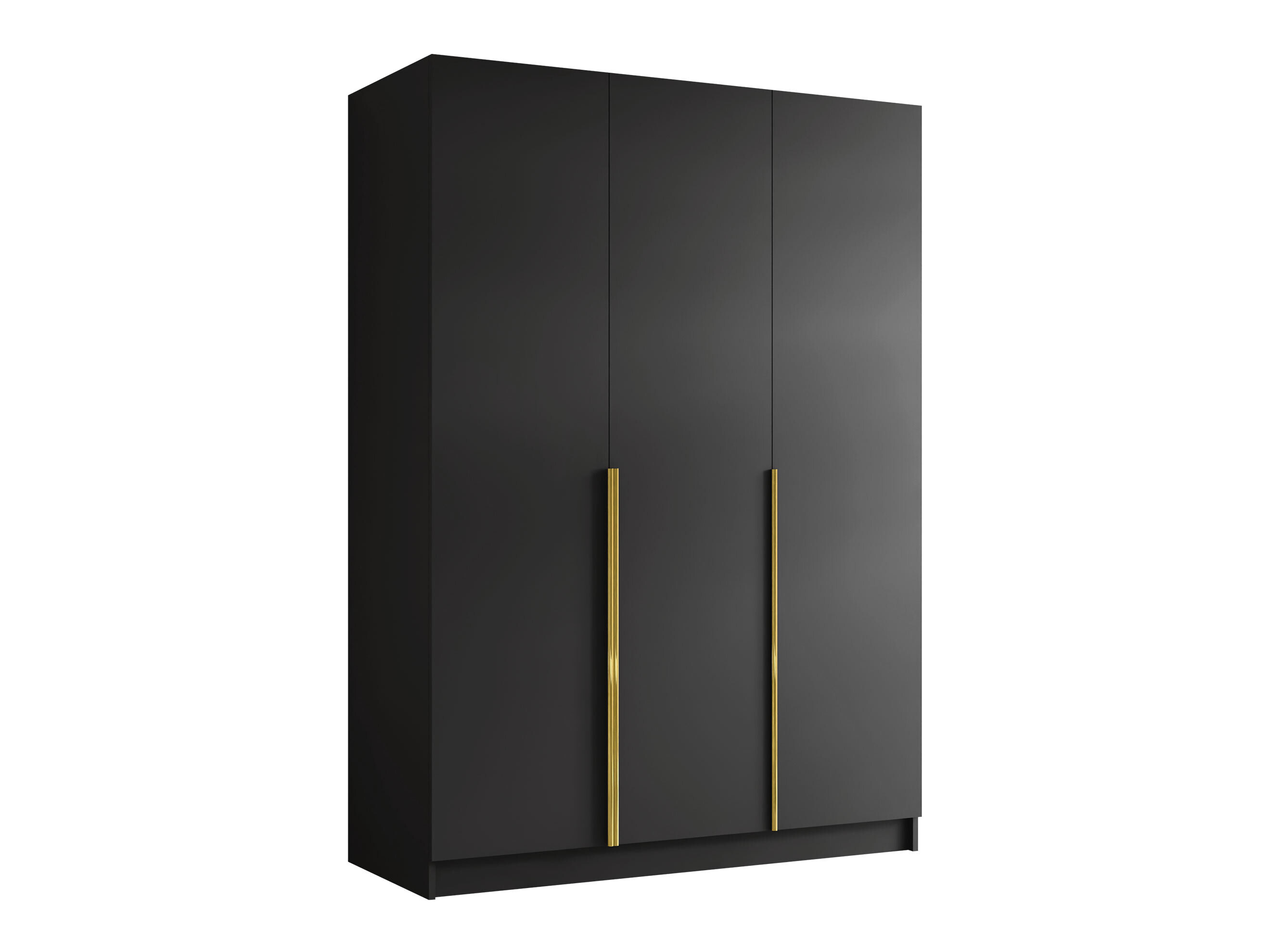 Riidekapp Closico Decoron I (Must + Kuldne)