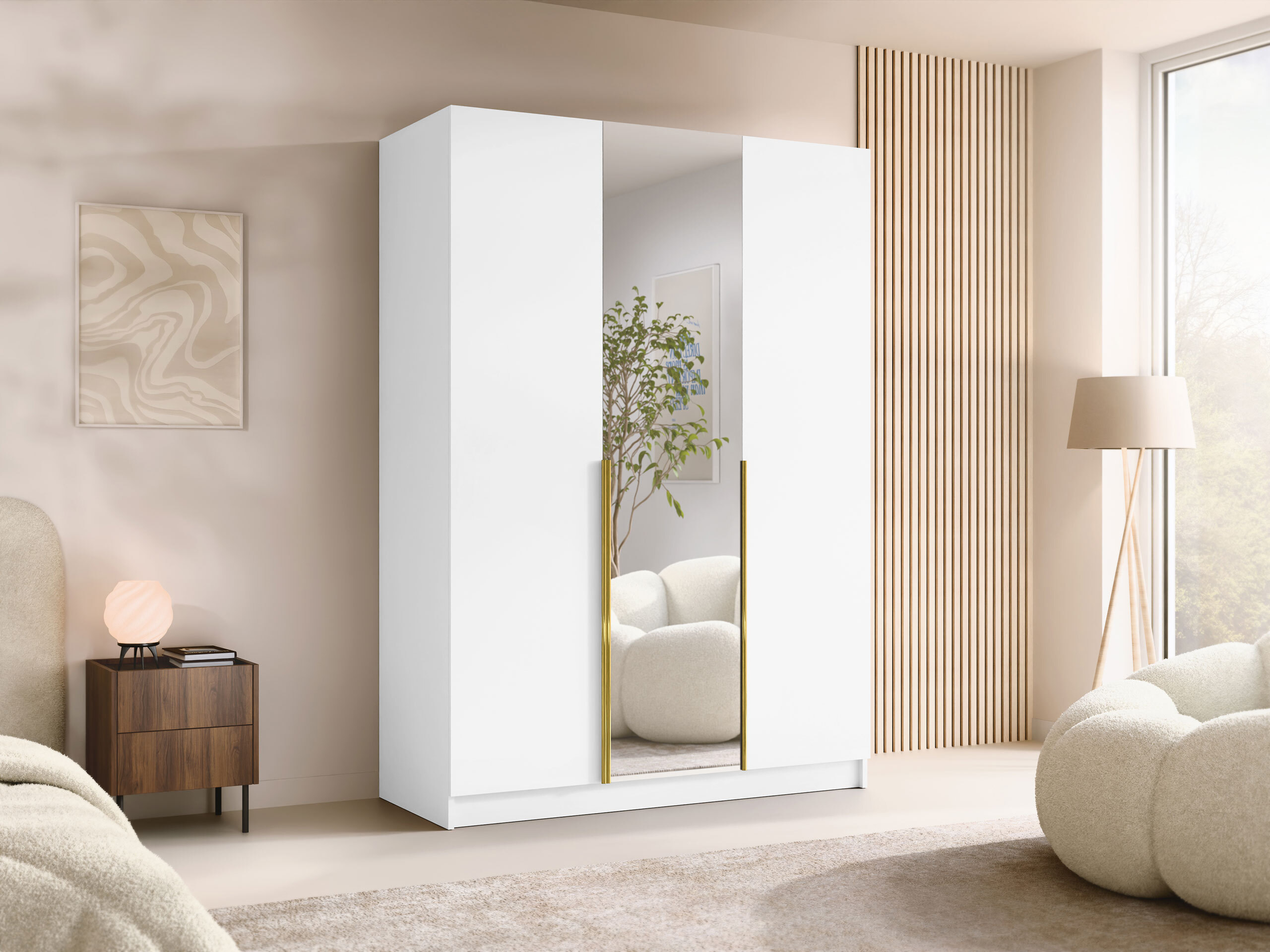 Riidekapp Closico Decoron II (Valge)