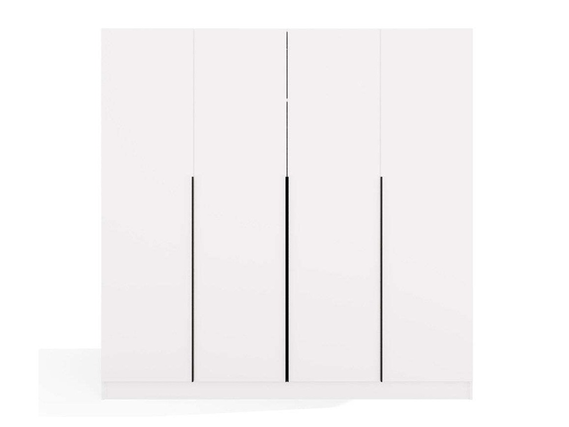 Riidekapp Mandeville 370 (Valge + Must)