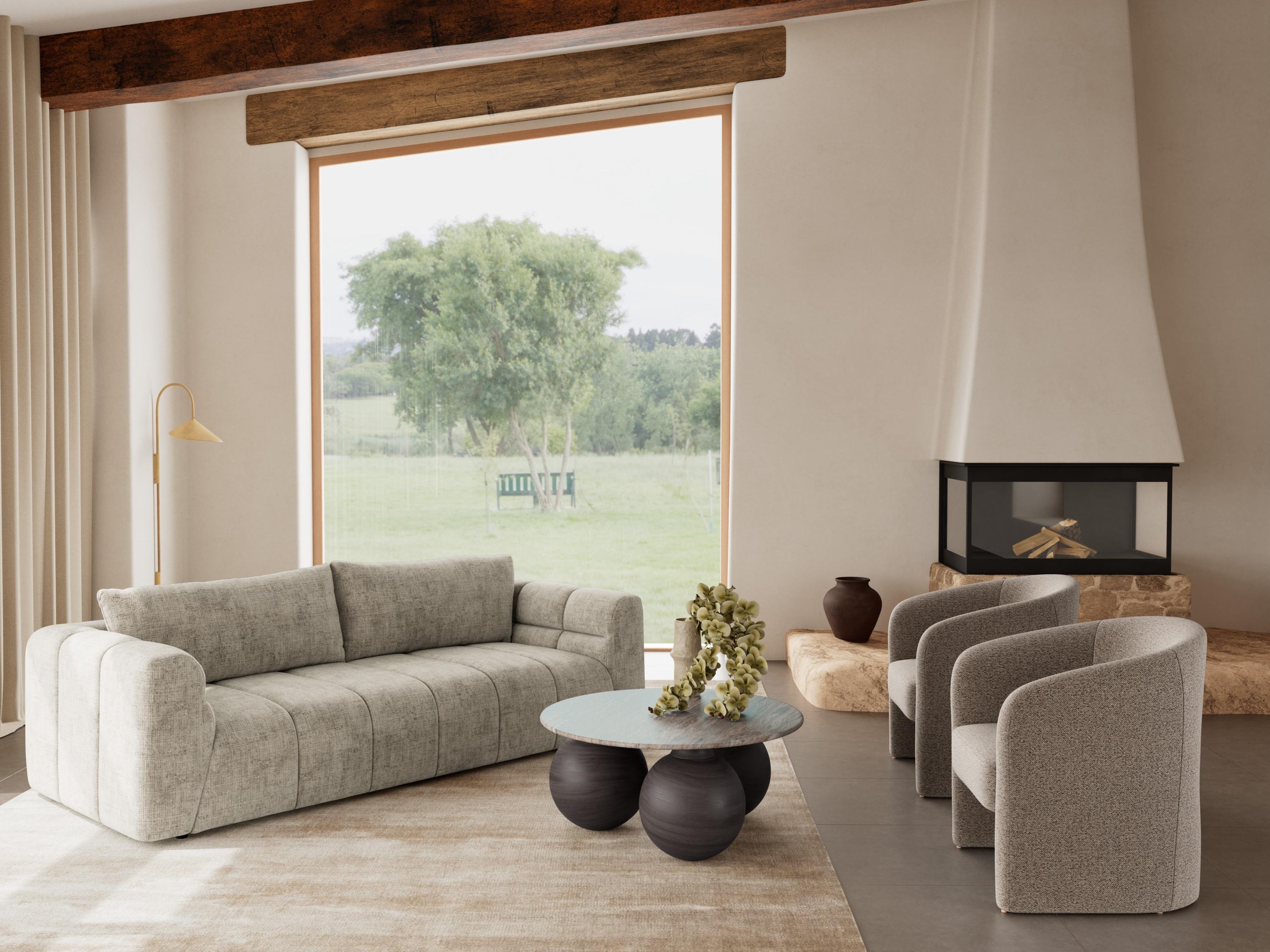 Diivanilaud Norsica 1082 (Pruun + Hall marmor)