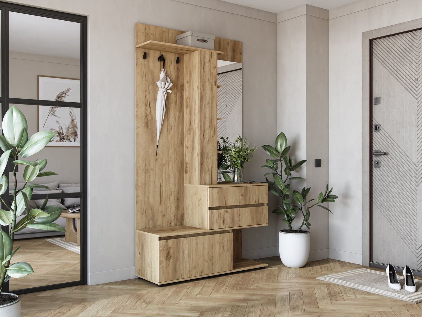 Esikukomplekt Houston 2123 (Golden Oak)