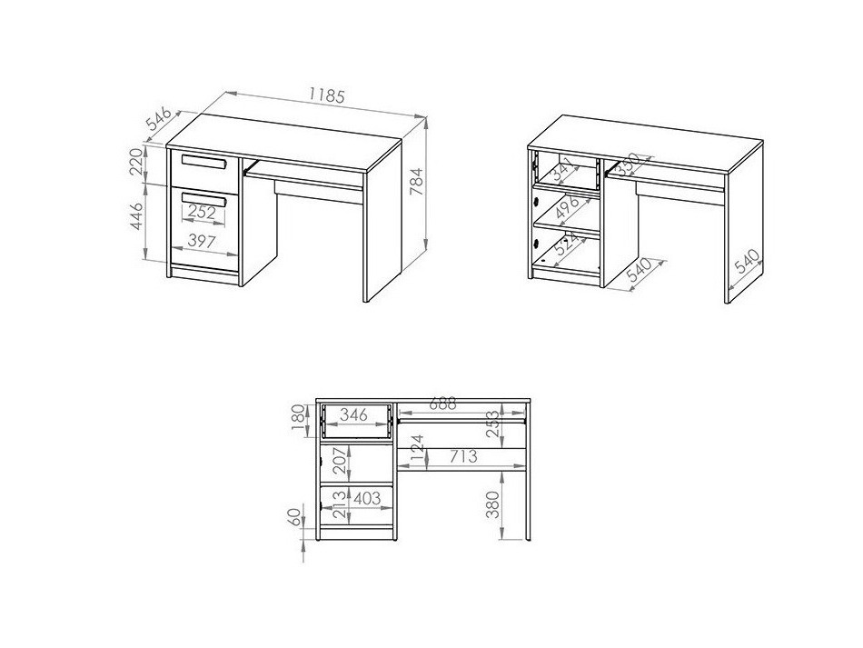 Kirjutuslaud Tivruve 110