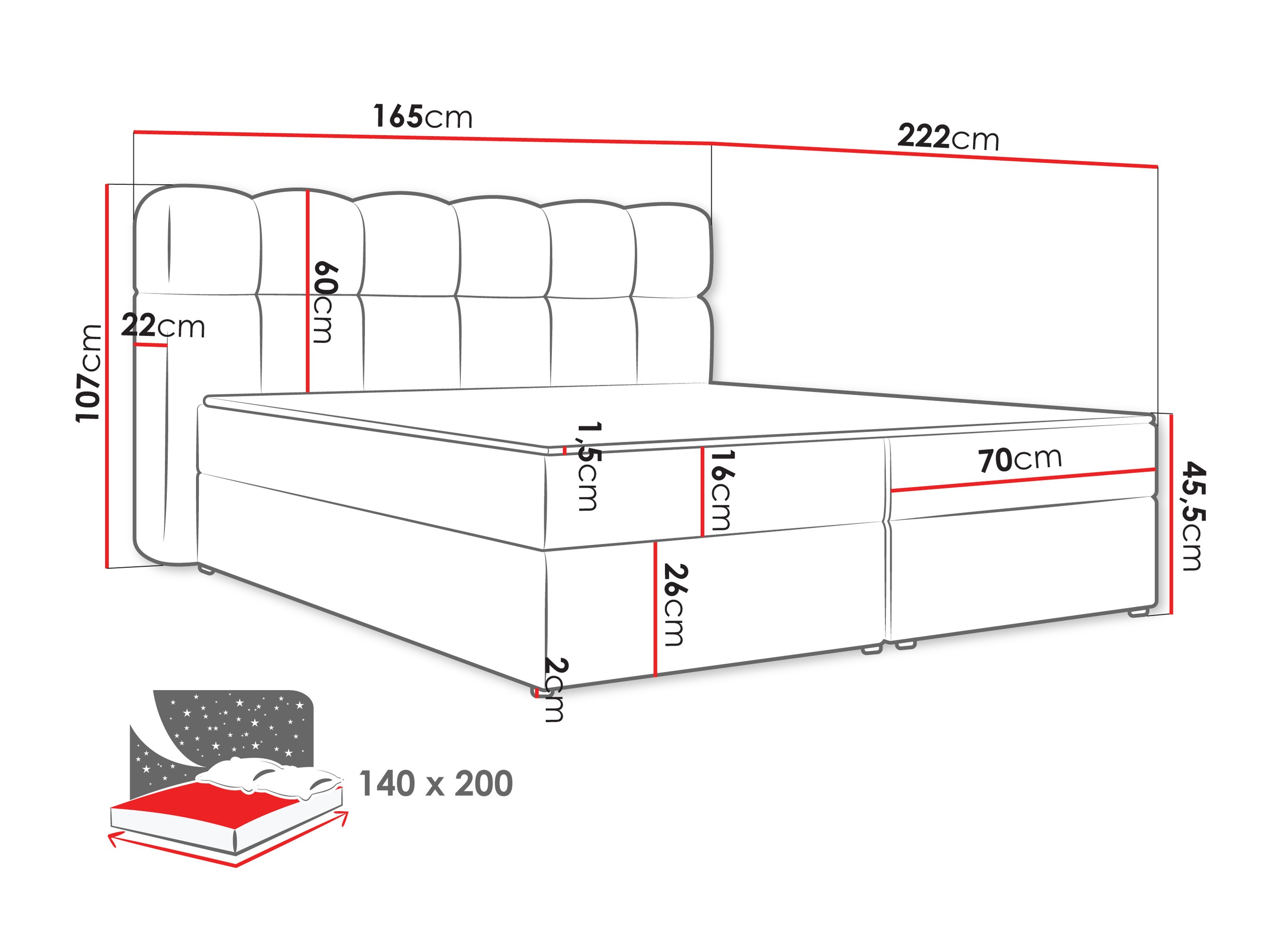 Kontinentaalvoodi Stonecrest 113 (Lambi 11)