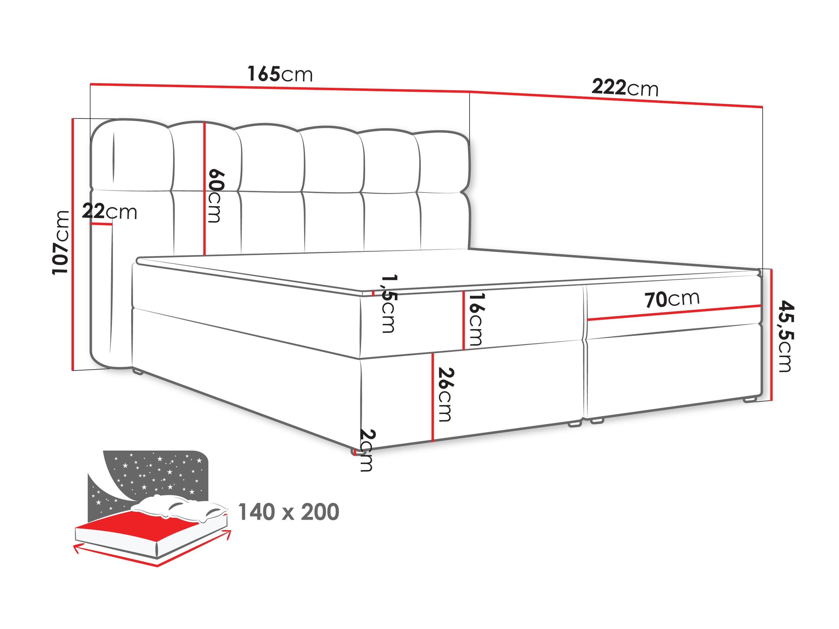 Kontinentaalvoodi Stonecrest 113 (Lambi 12)