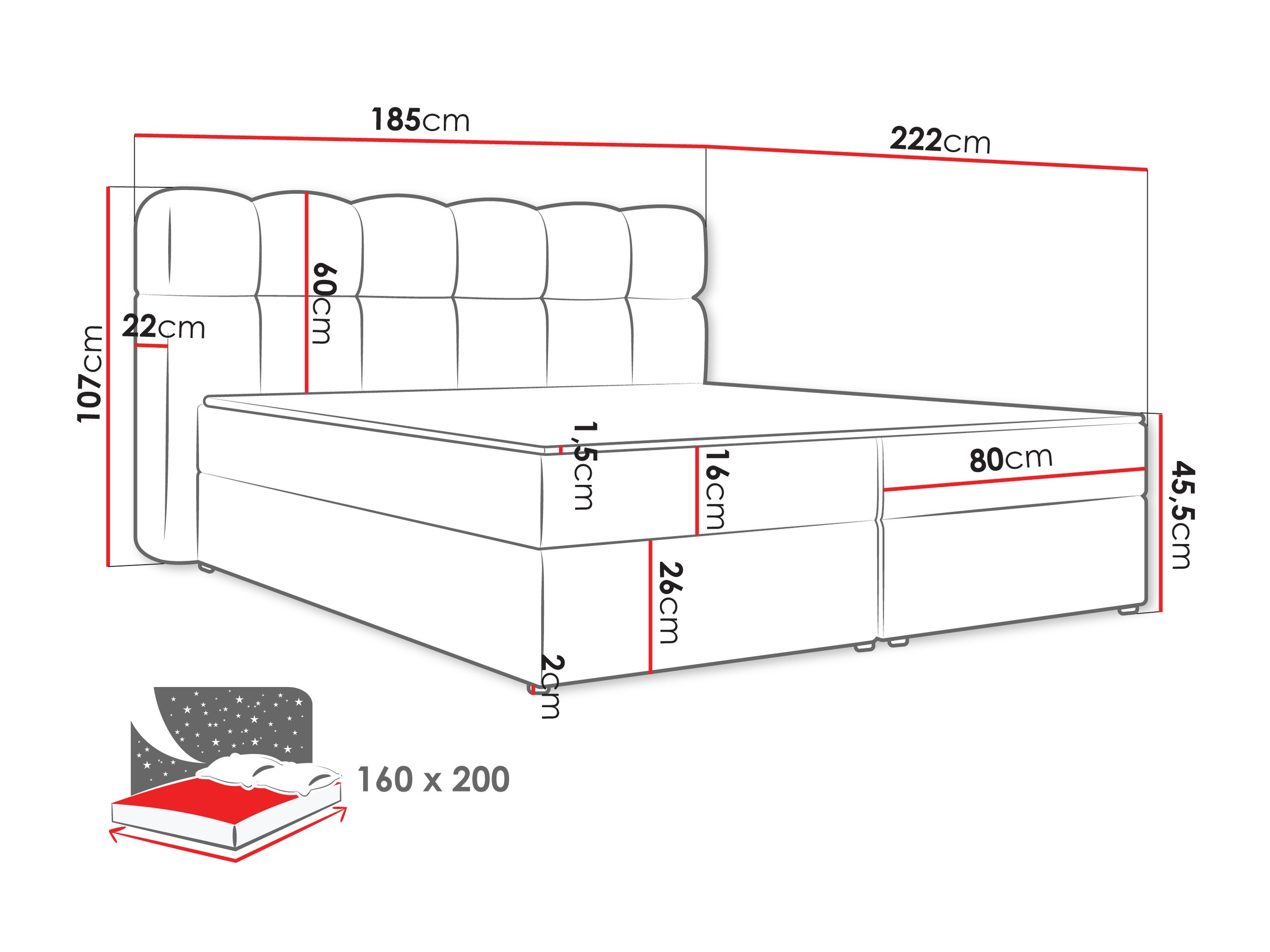 Kontinentaalvoodi Stonecrest 113 (Lambi 12)