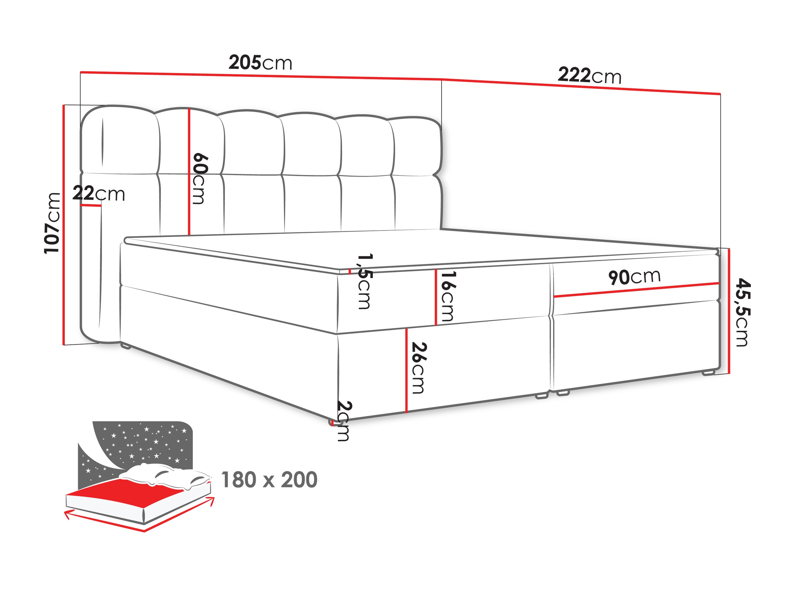 Kontinentaalvoodi Stonecrest 113 (Lambi 12)