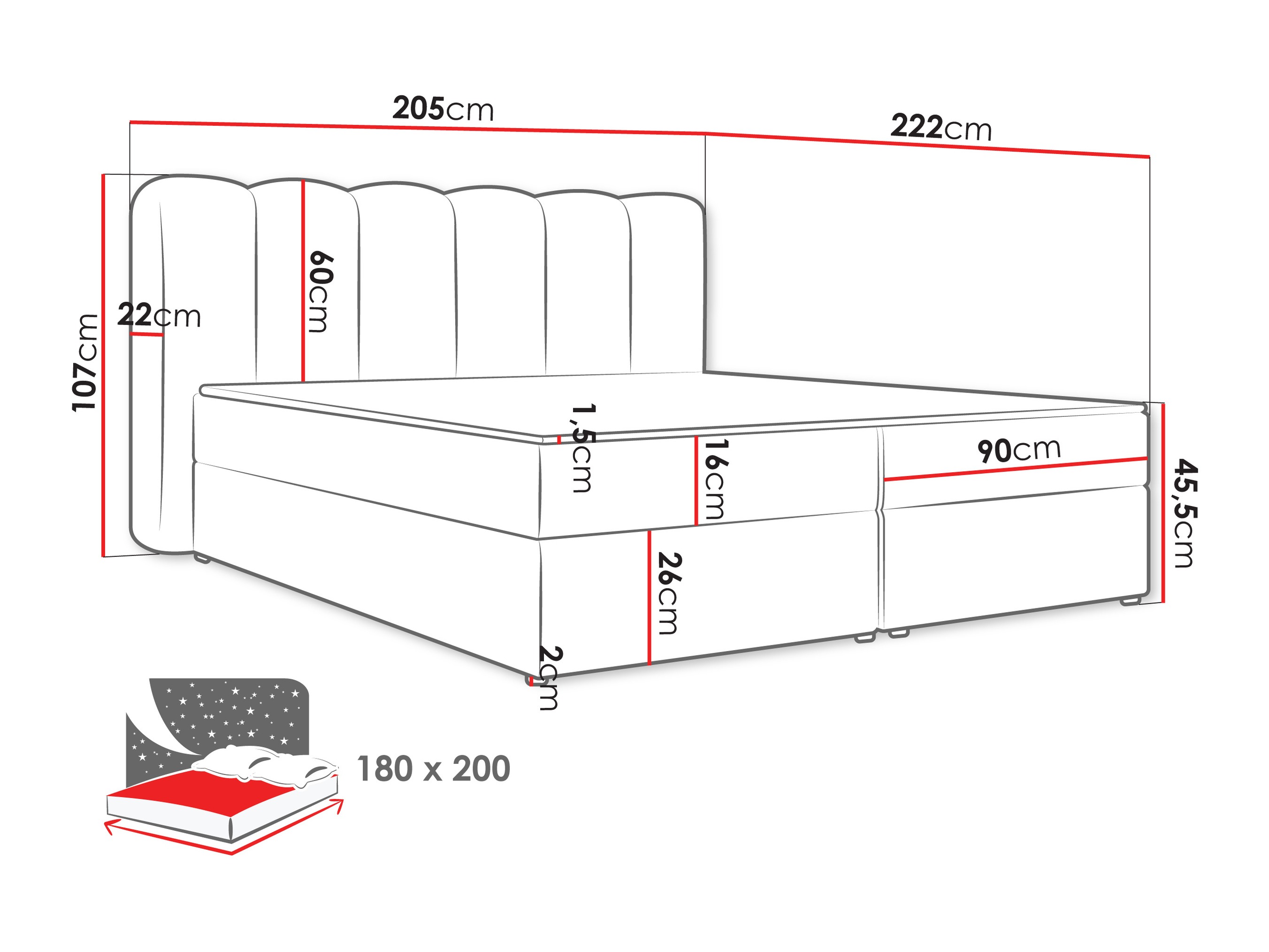 Kontinentaalvoodi Stonecrest 112 (Lambi 12)