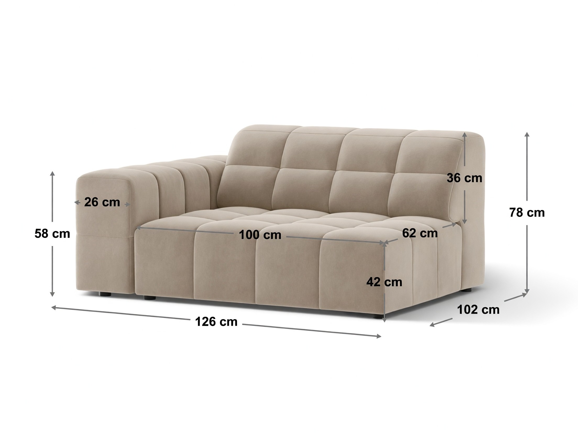 Modulaarne istumisnurk Somelo 113 (Bluvel 03)