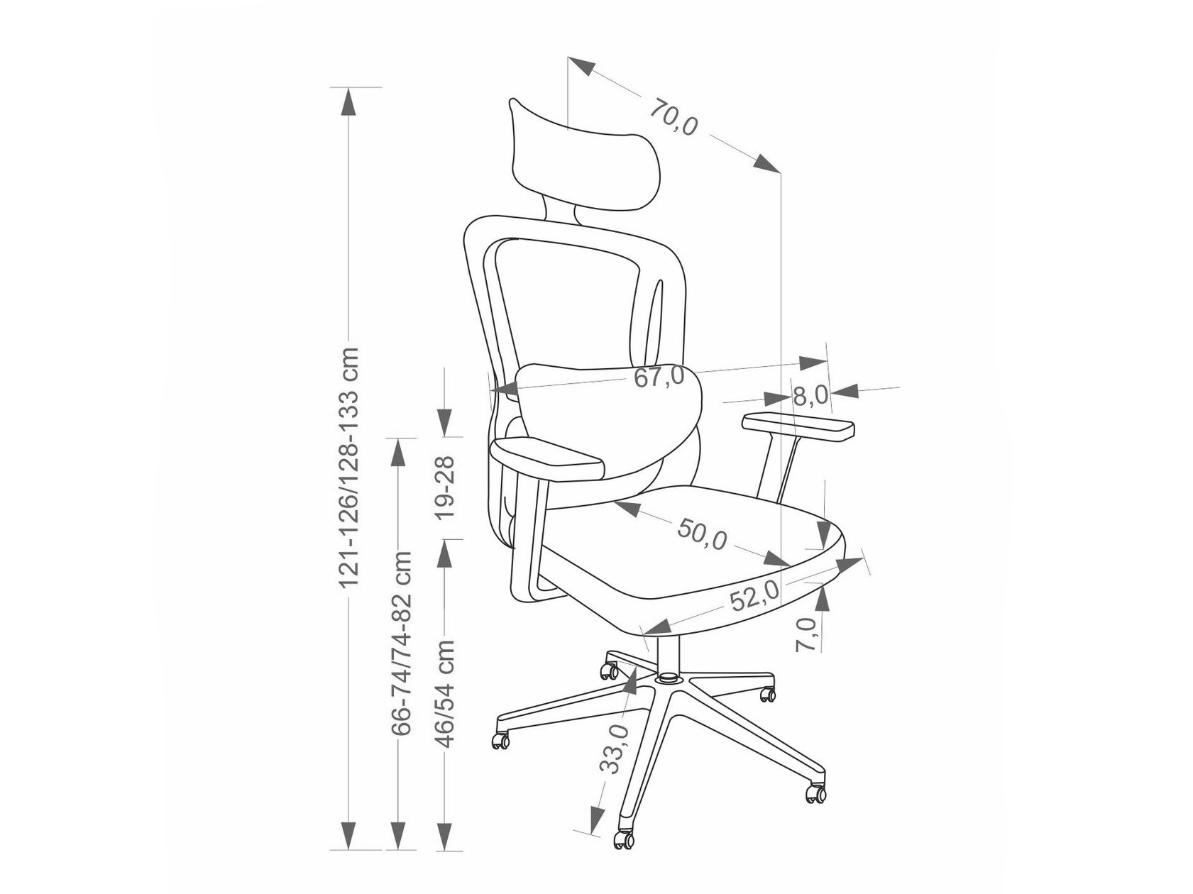 Kontoritool Houston 2158