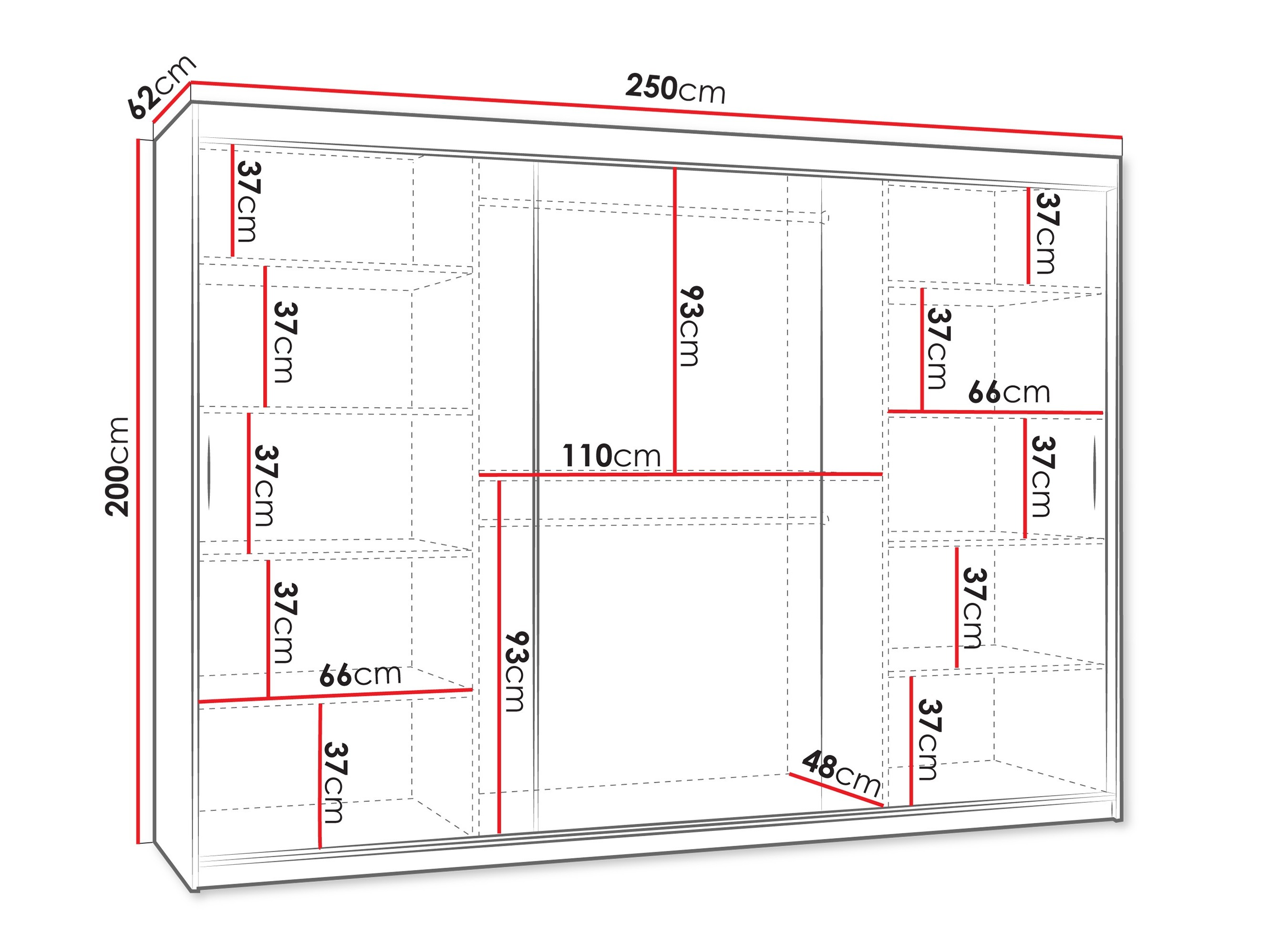 Riidekapp Hartford 497 (Kašmiir)