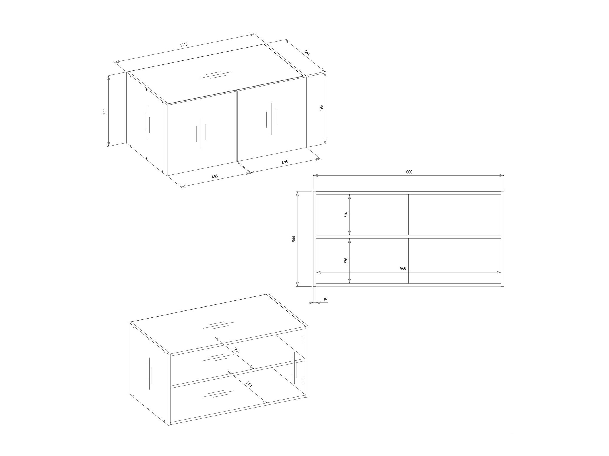 Riidekapp Mandeville 400 (Must)