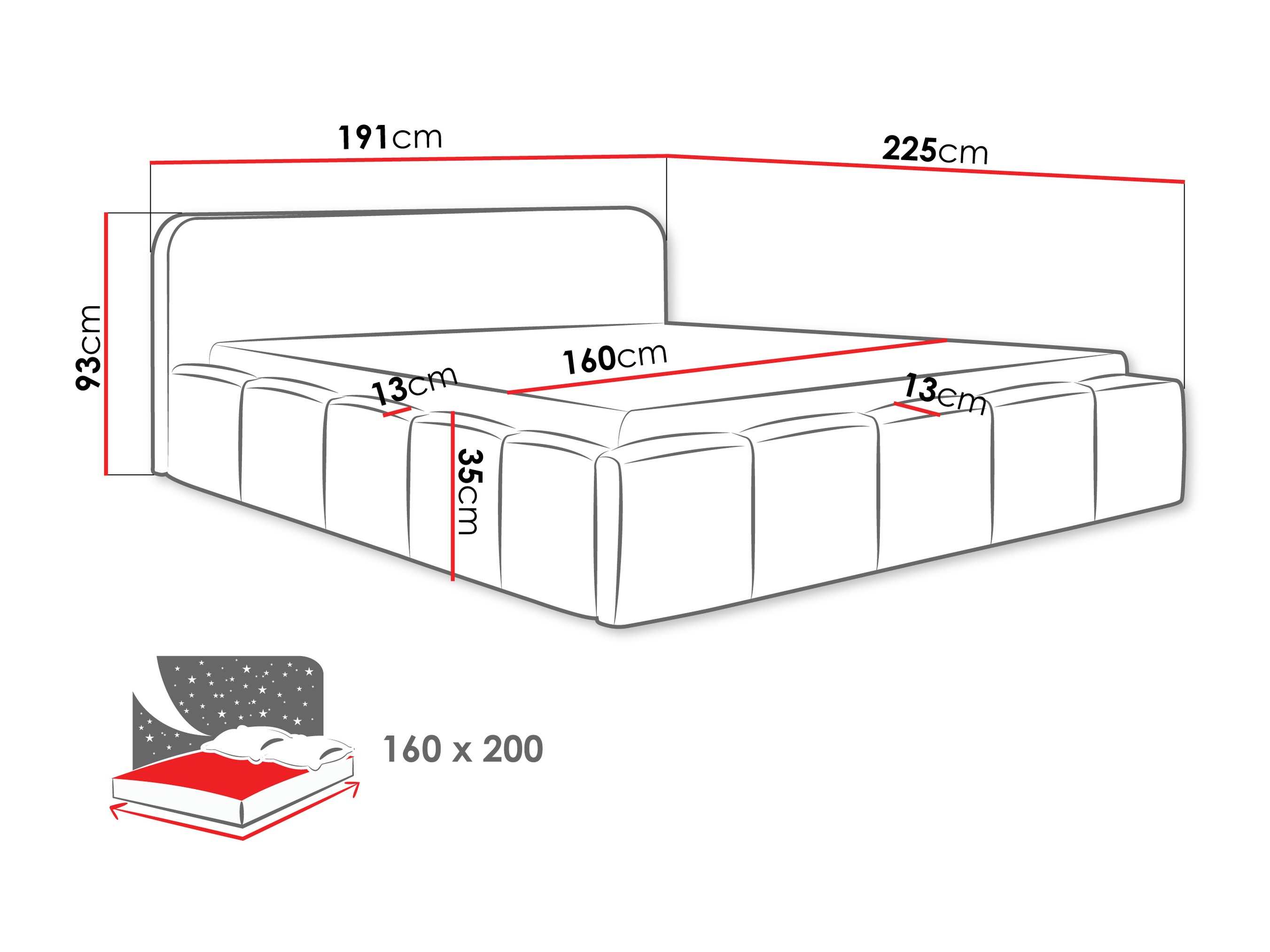 Voodi TrendyNest 135 (Lambi 01)