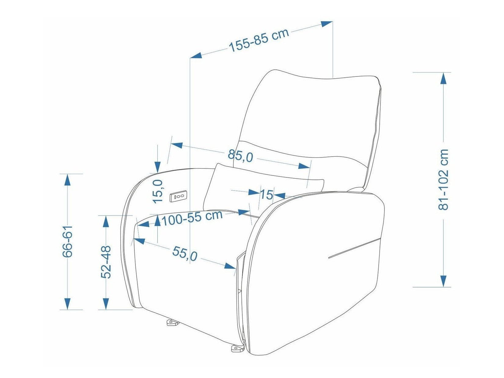 Tugitool recliner Houston 2226 (Maloy 31)