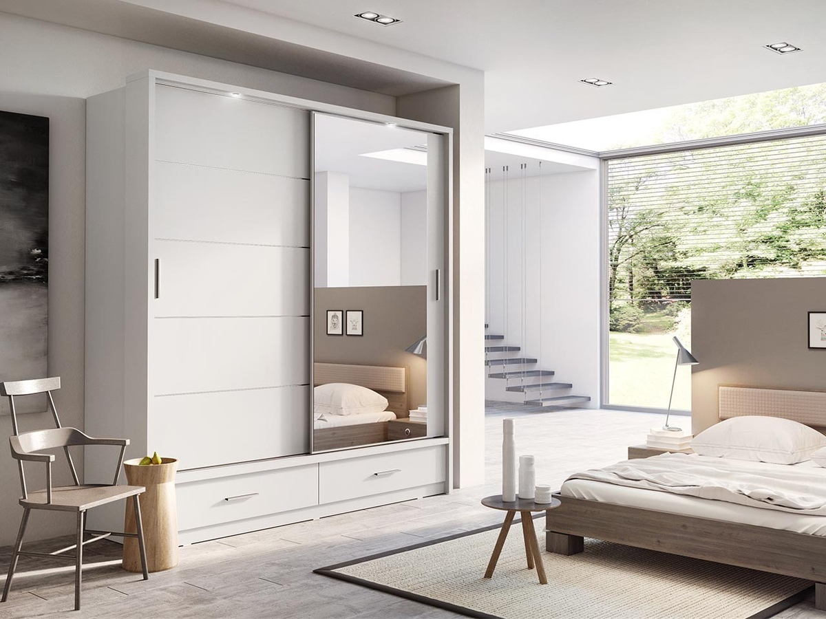 Riidekapp Fresno 104 (Valge)