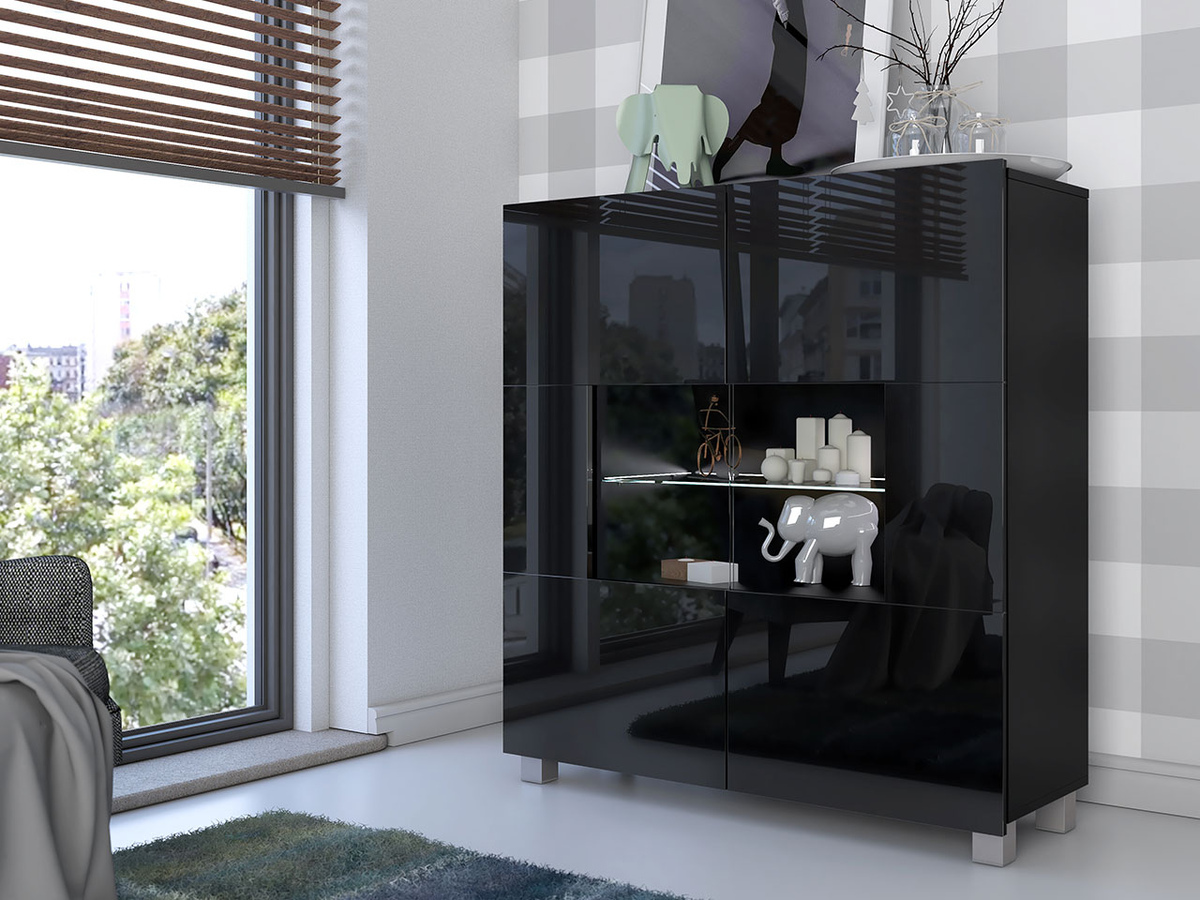 Kapp Tivdalu 100 (Must + Läikiv must)