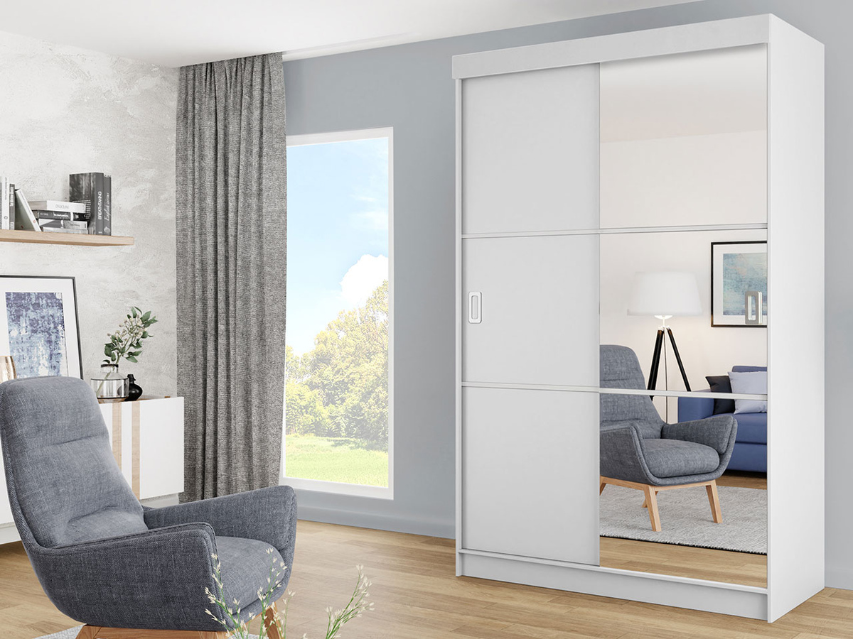 Riidekapp Dover 111 (Valge)